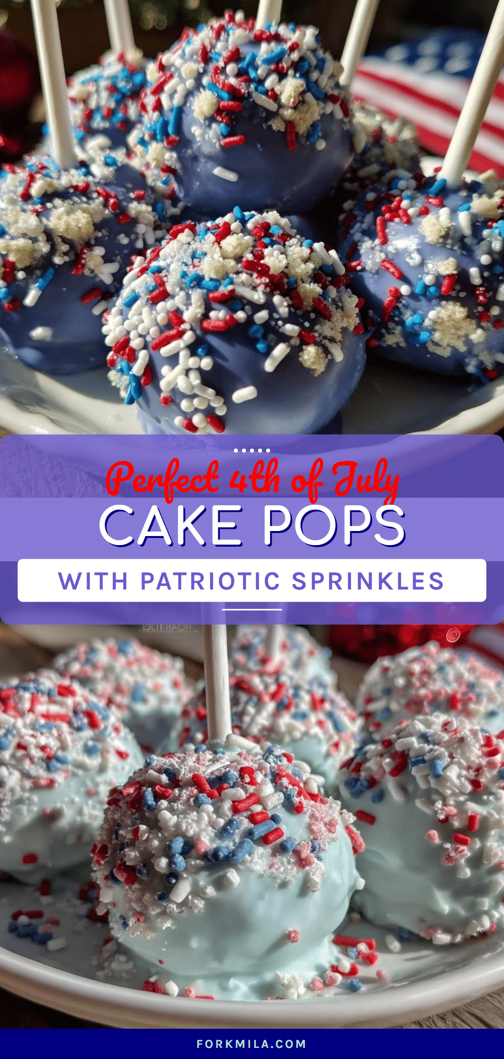 4th of July cake pops recipe