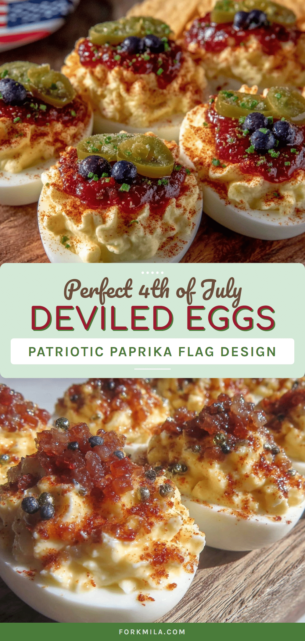 4th of July deviled eggs recipe