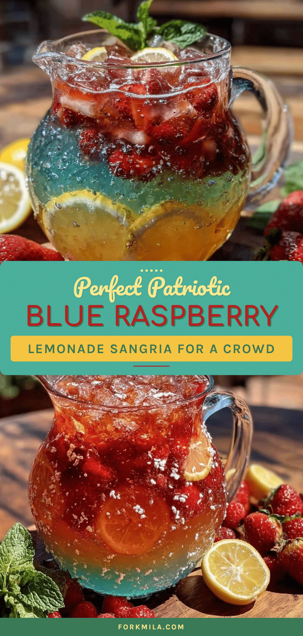 blue raspberry lemonade sangria recipe