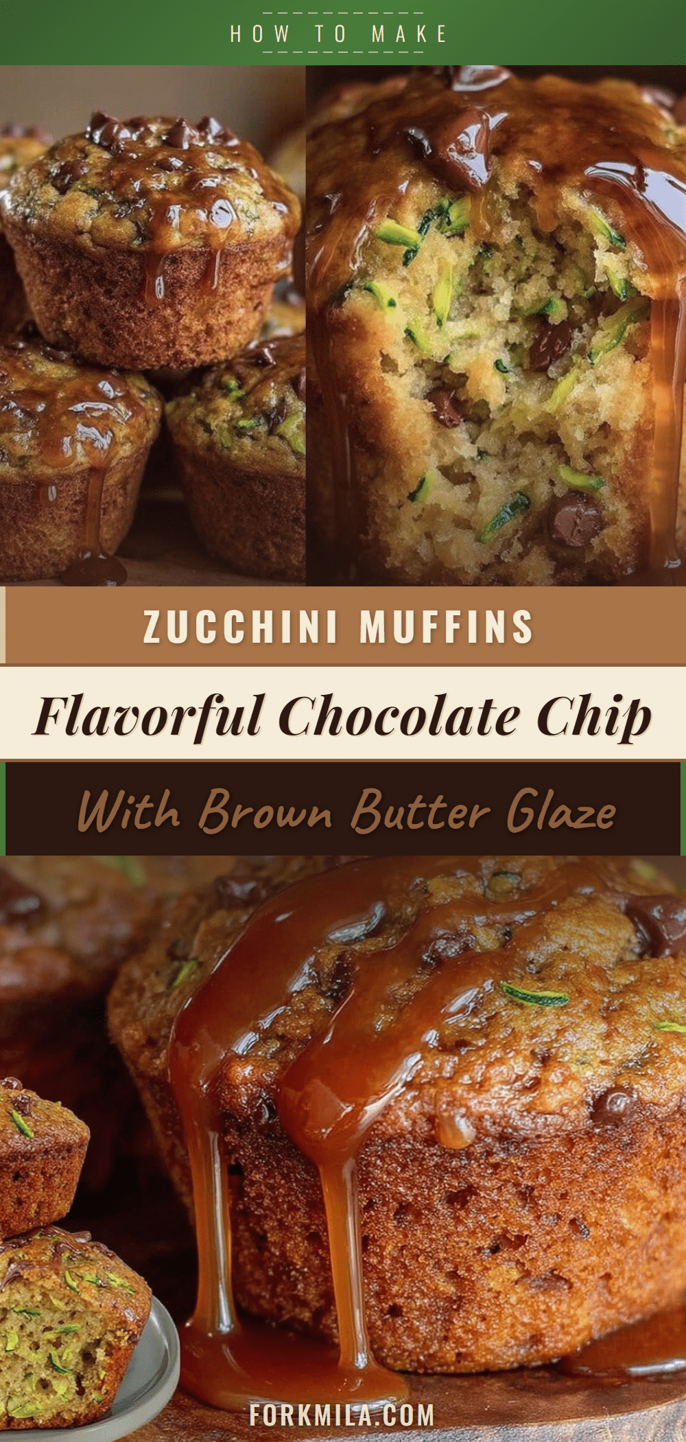 chocolate chip zucchini muffins recipe