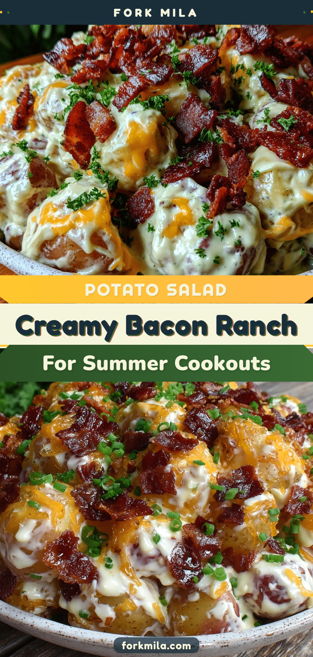 creamy bacon ranch potato salad recipe