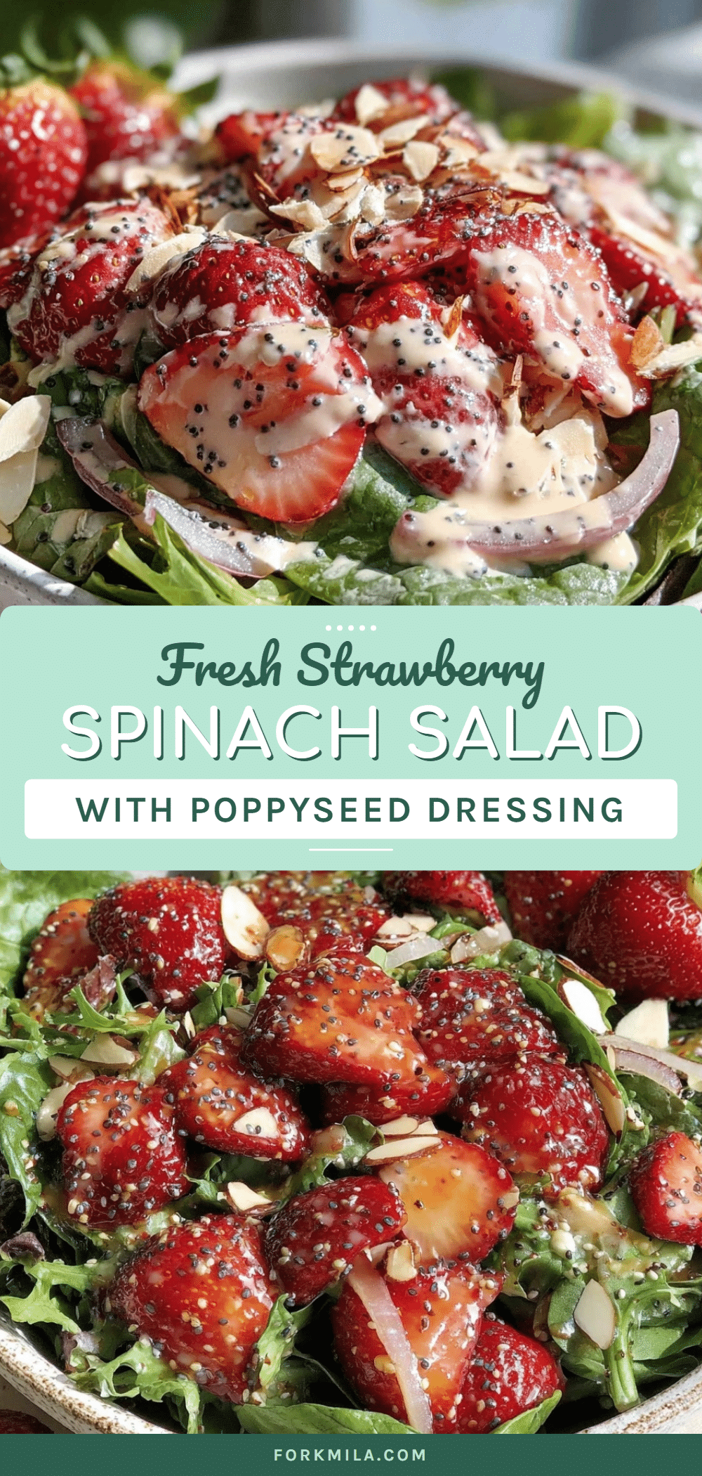 fresh strawberry spinach salad recipe