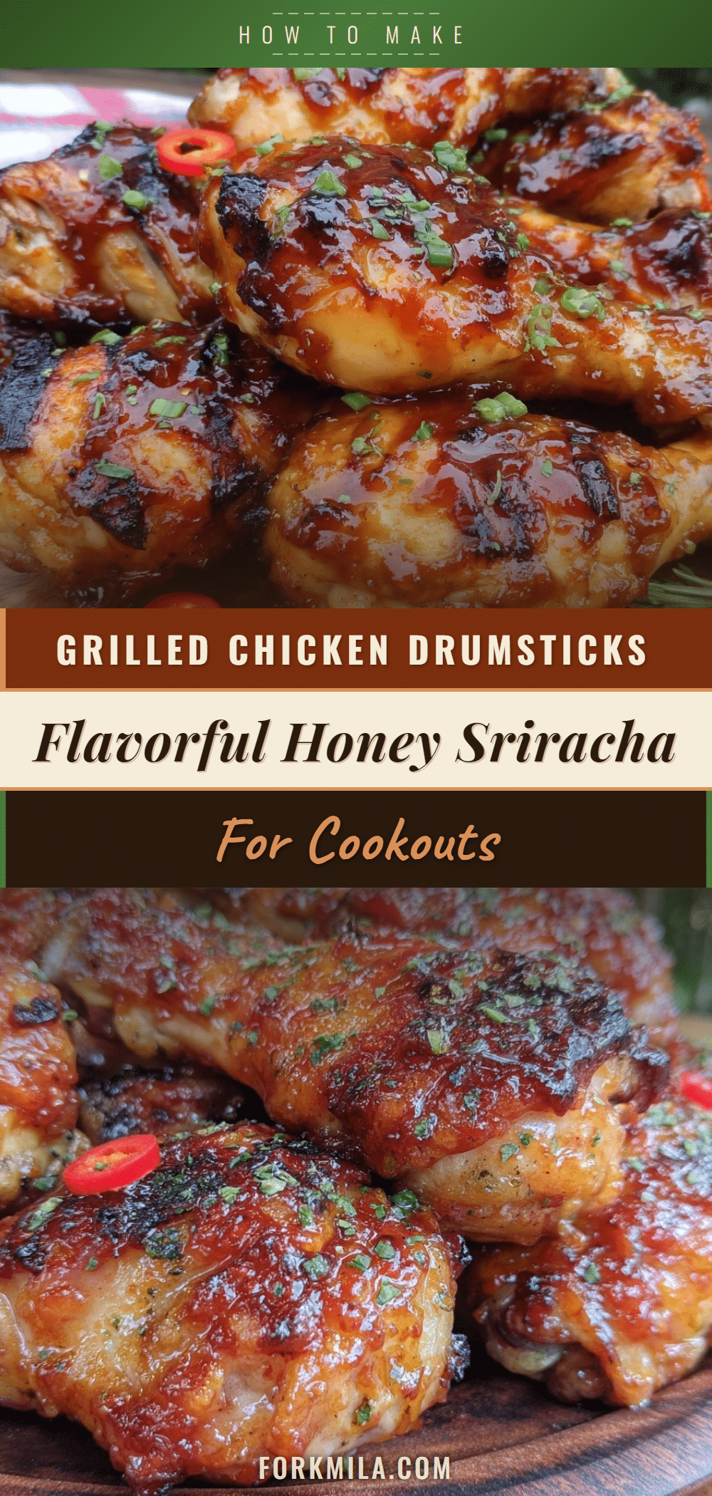 honey sriracha grilled chicken drumsticks recipe
