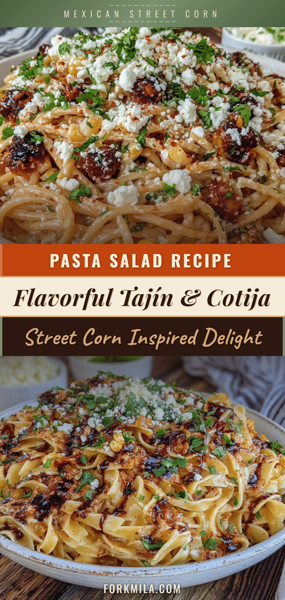 mexican street corn pasta salad recipe