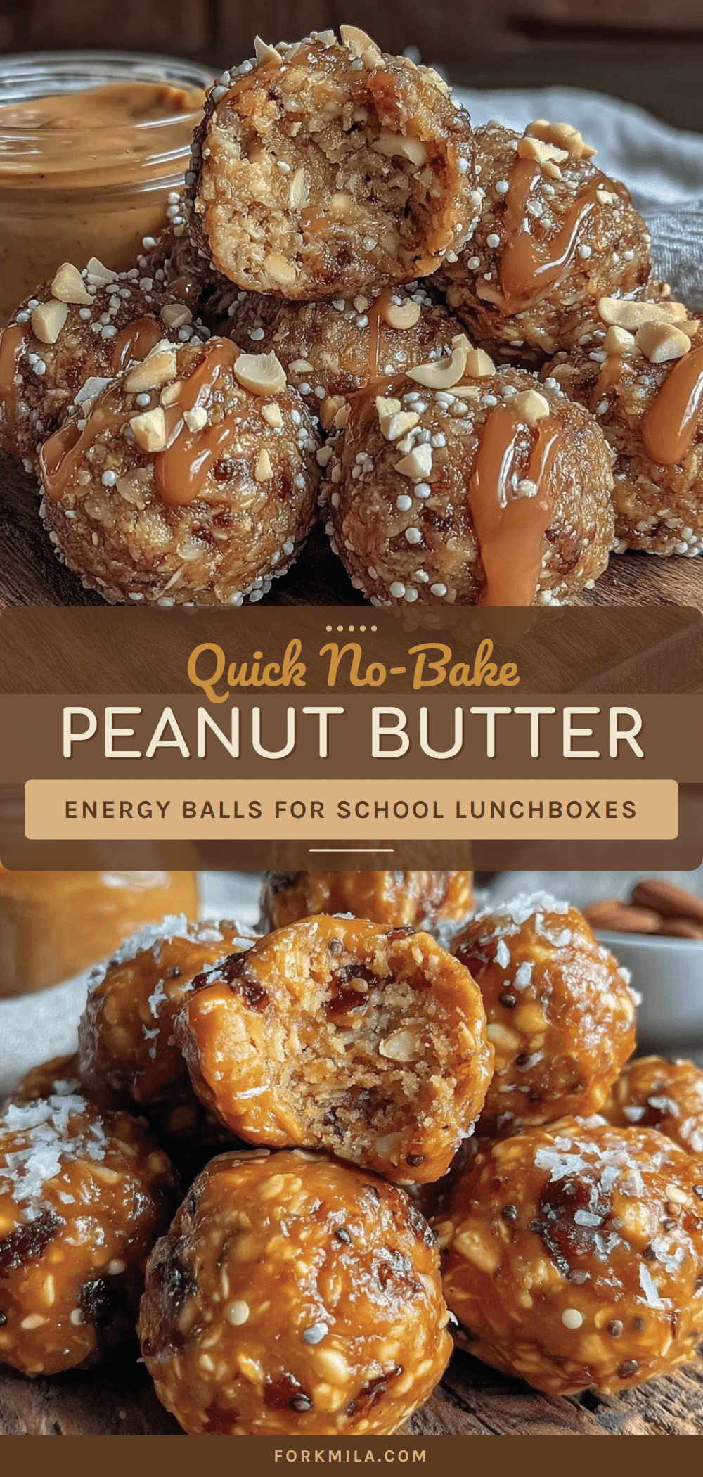 no-bake peanut butter energy balls recipe