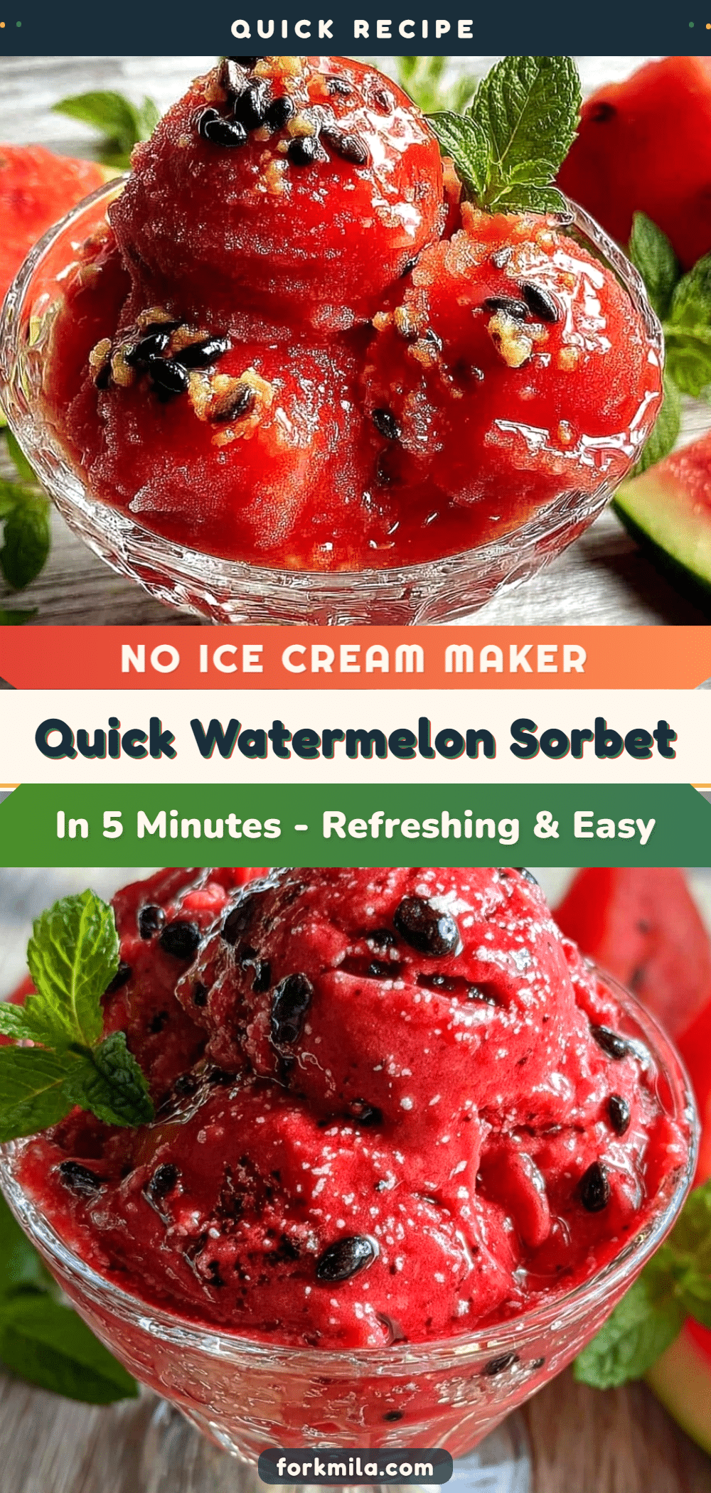 quick watermelon sorbet recipe recipe