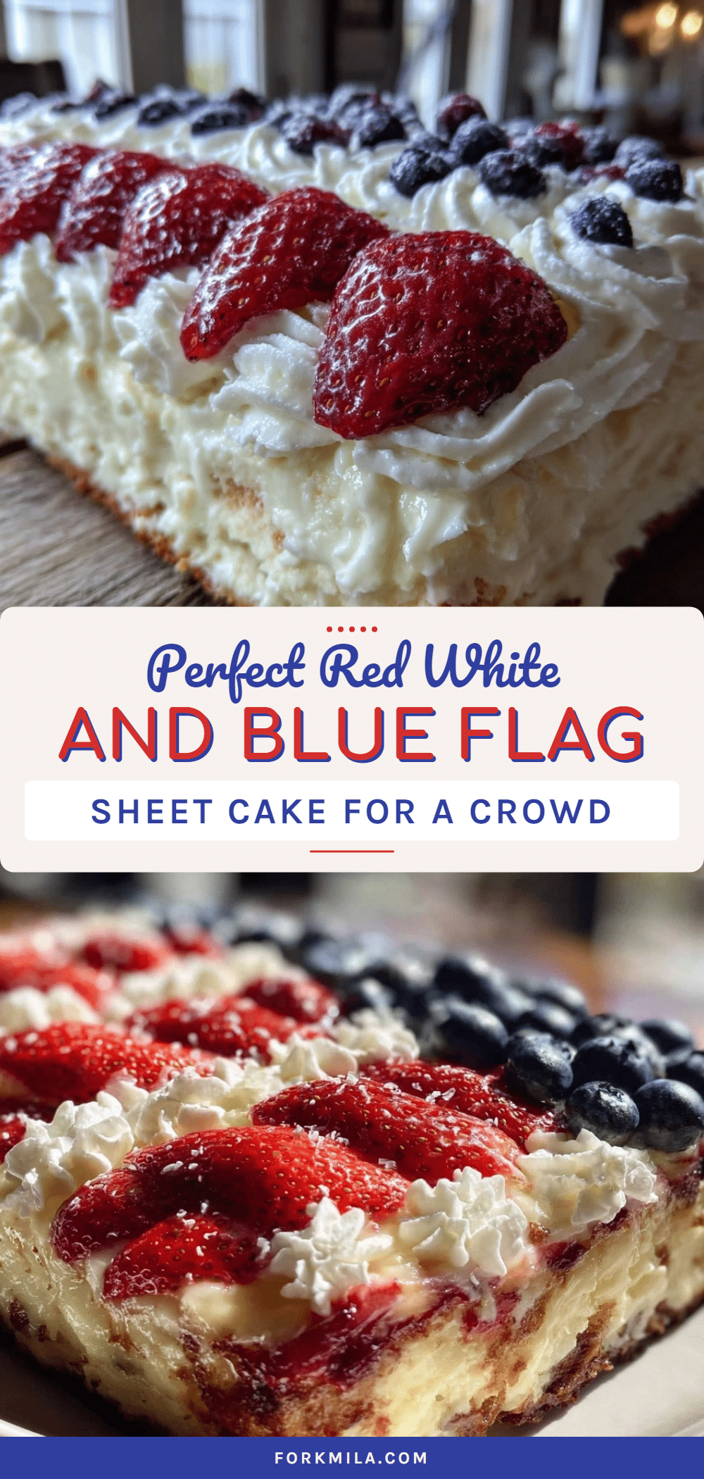 red white and blue flag sheet cake recipe
