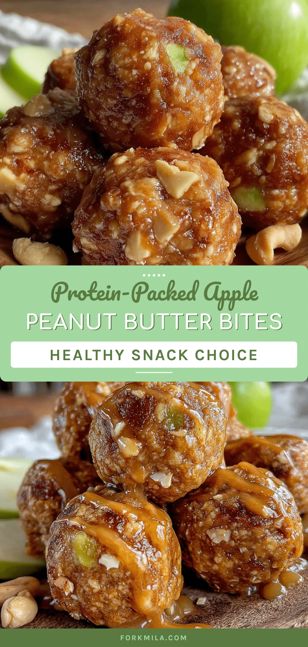 apple peanut butter energy bites recipe