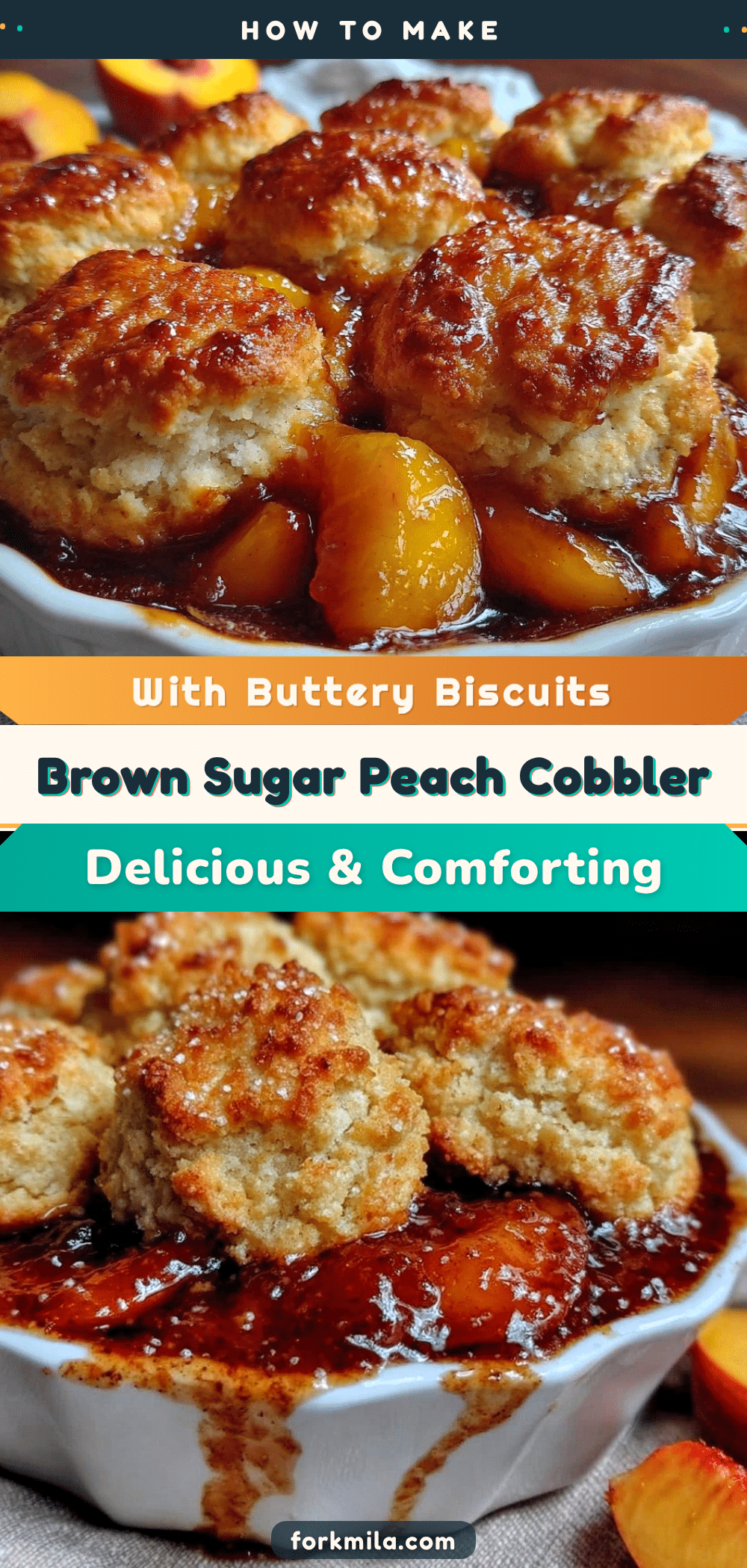 brown sugar peach cobbler recipe