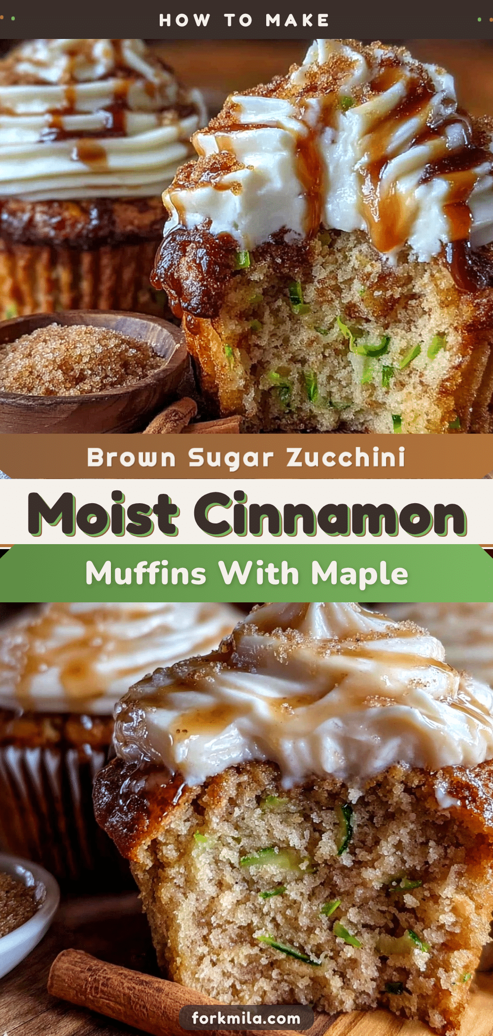cinnamon brown sugar zucchini muffins recipe