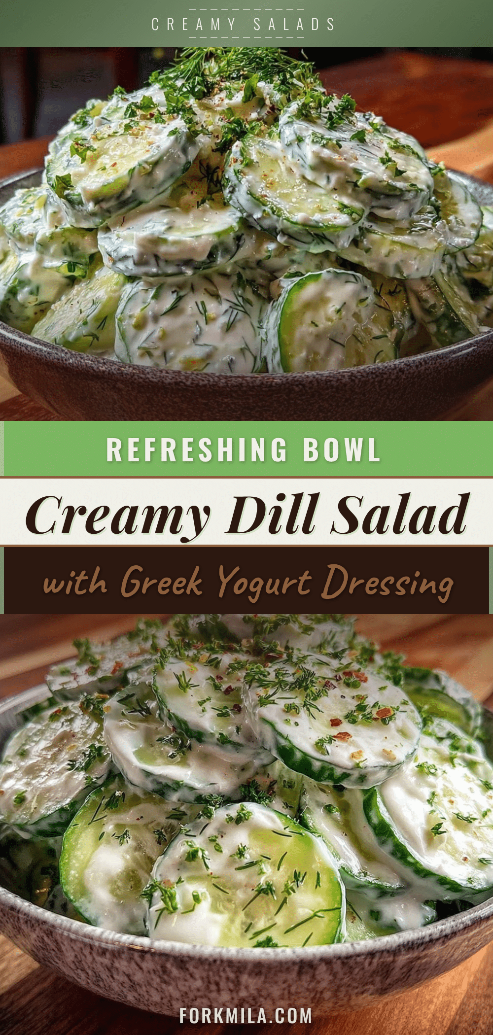 creamy cucumber dill salad recipe