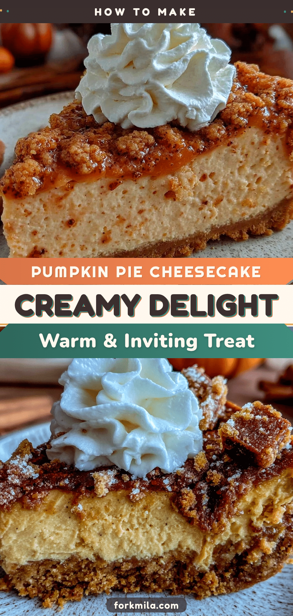creamy pumpkin pie cheesecake recipe