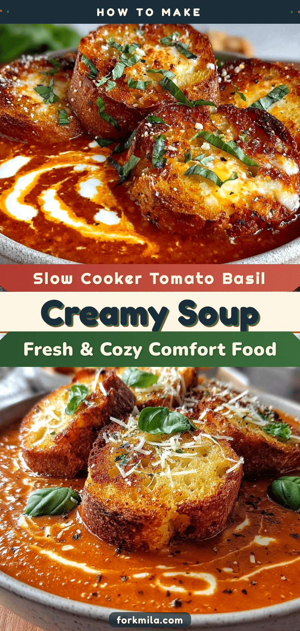 creamy slow cooker tomato basil soup recipe
