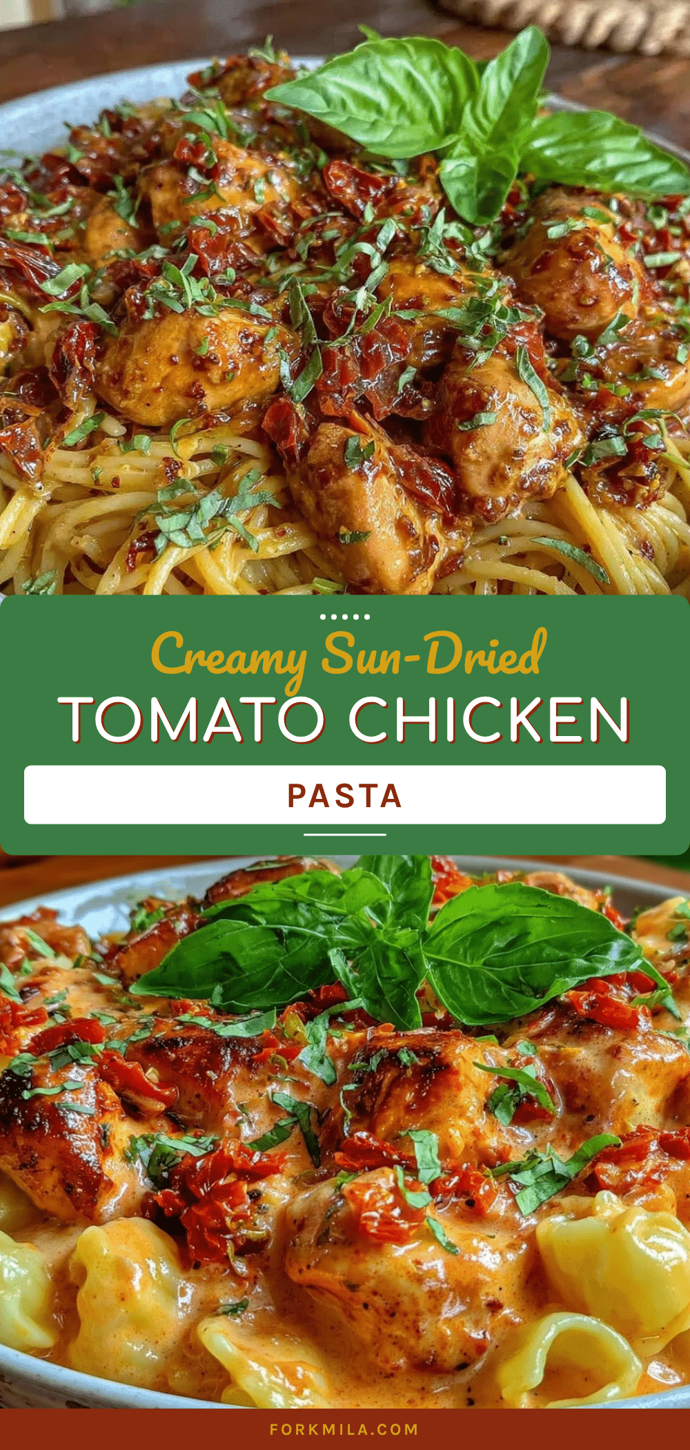 creamy sun-dried tomato chicken pasta recipe
