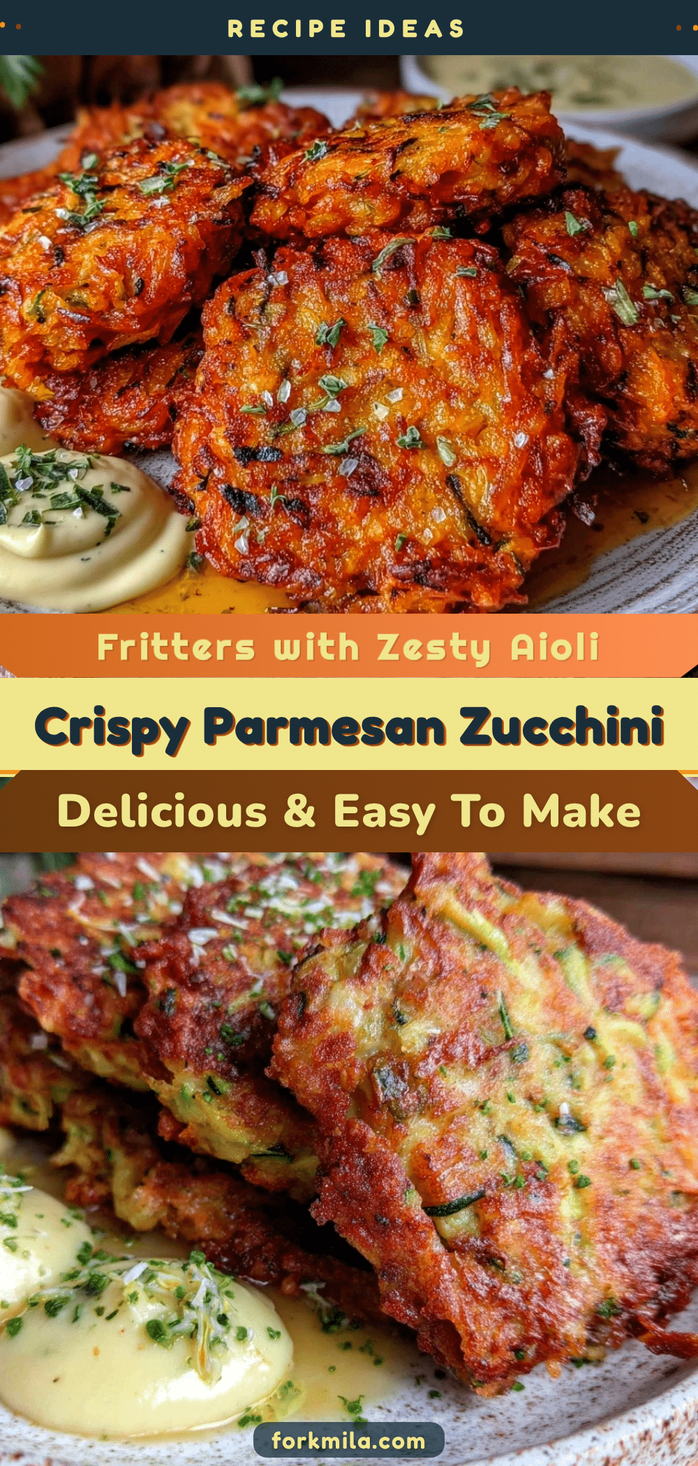 crispy parmesan zucchini fritters recipe