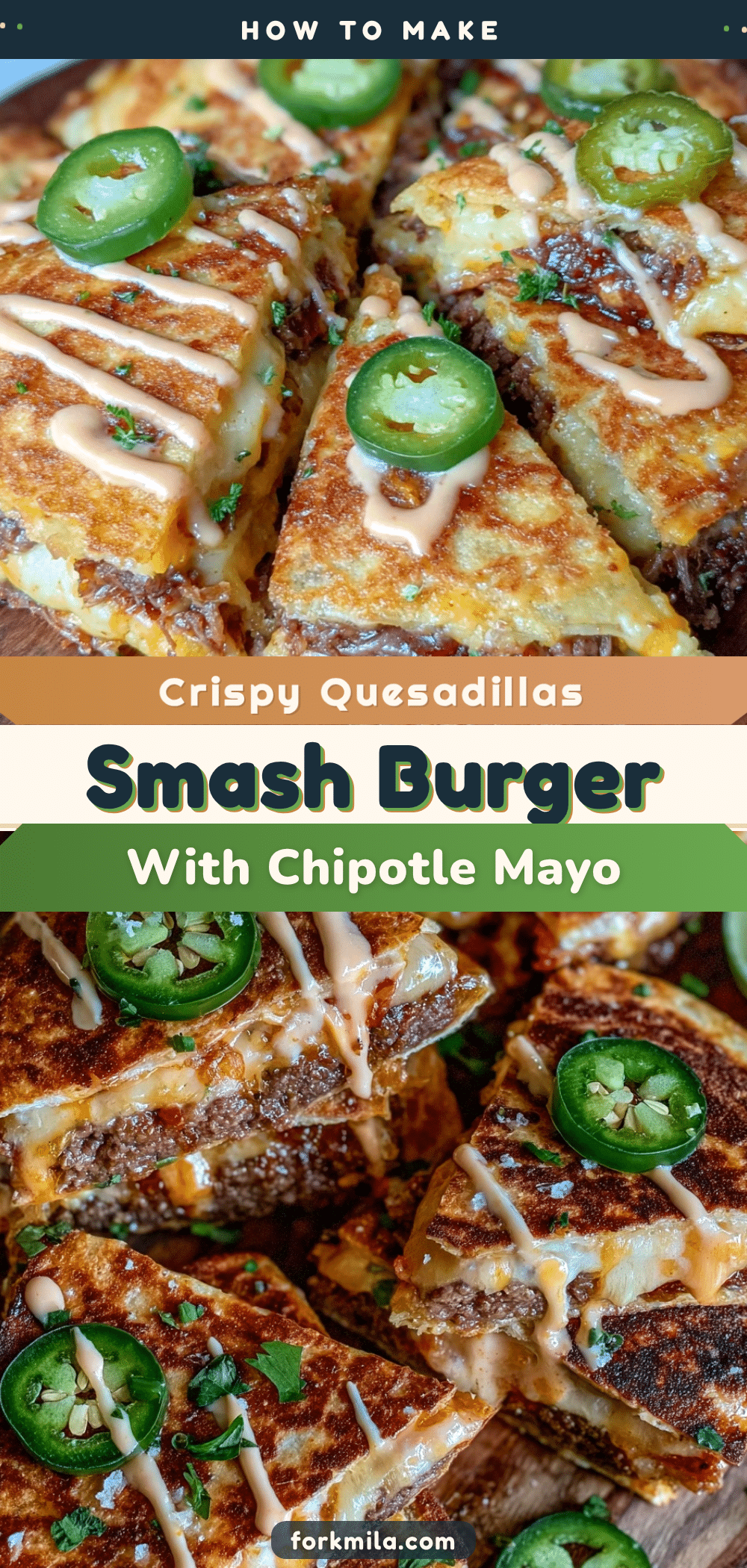 crispy smash burger quesadillas recipe