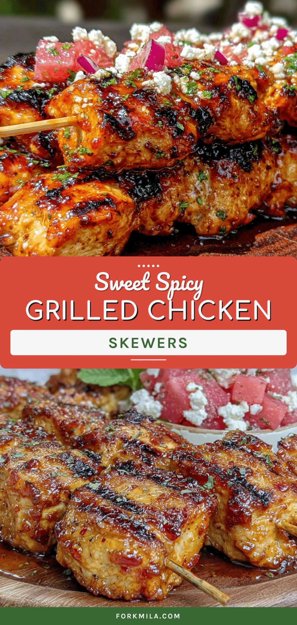 grilled honey sriracha chicken skewers recipe