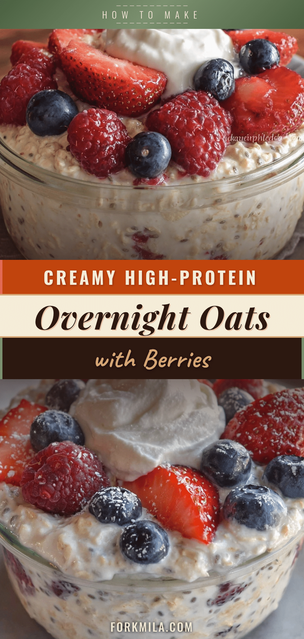 healthy high-protein overnight oats recipe