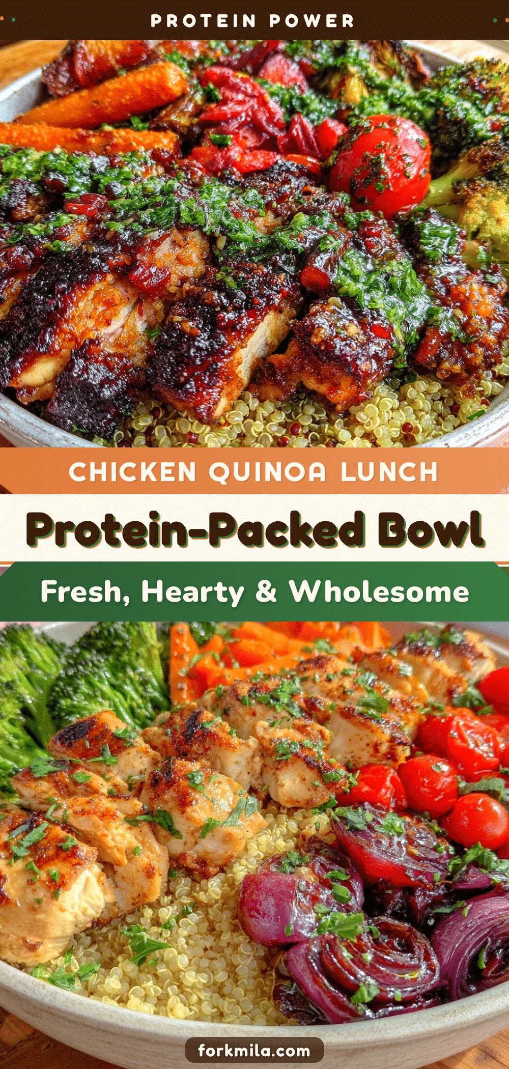 healthy high protein teen lunch bowl recipe