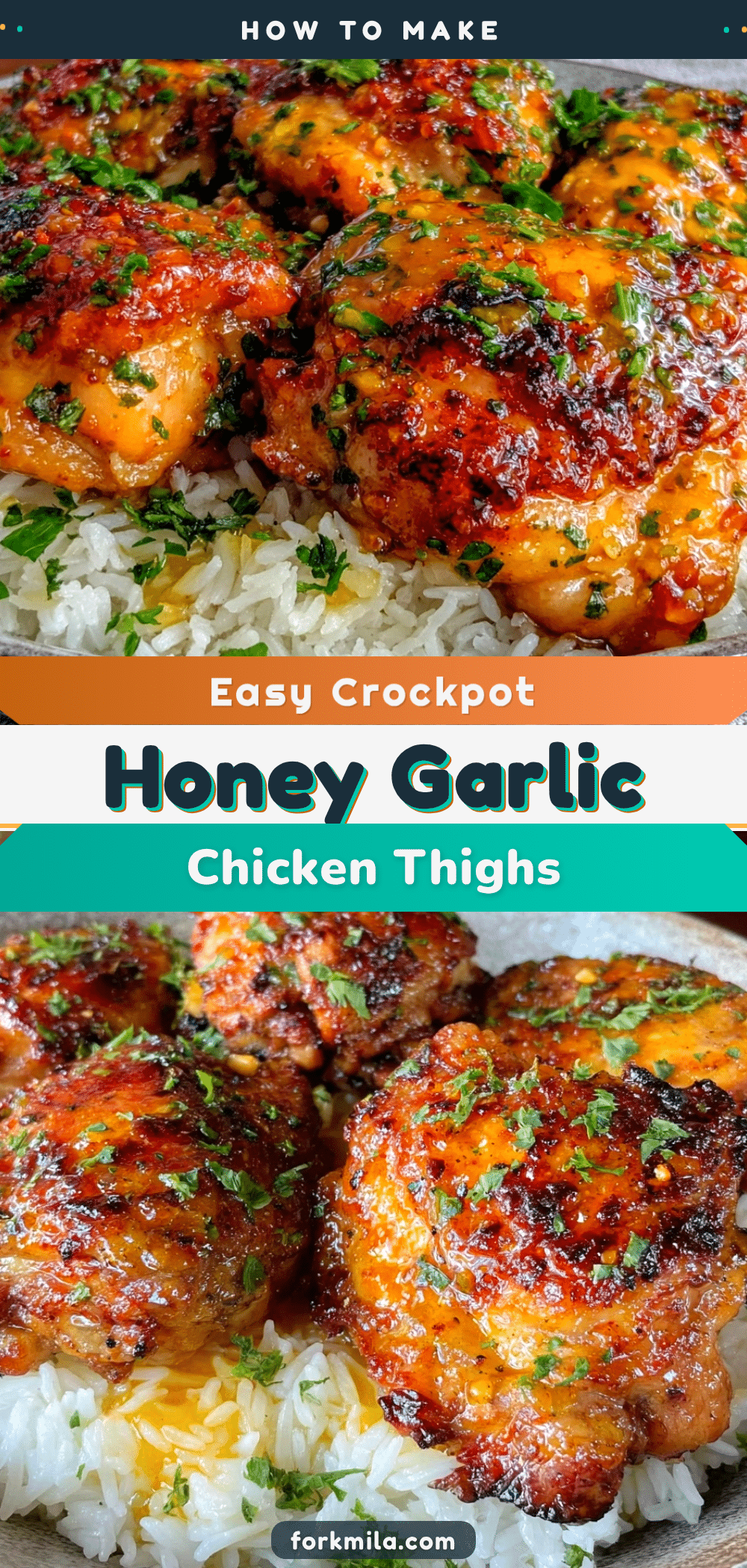 honey garlic crockpot chicken thighs recipe