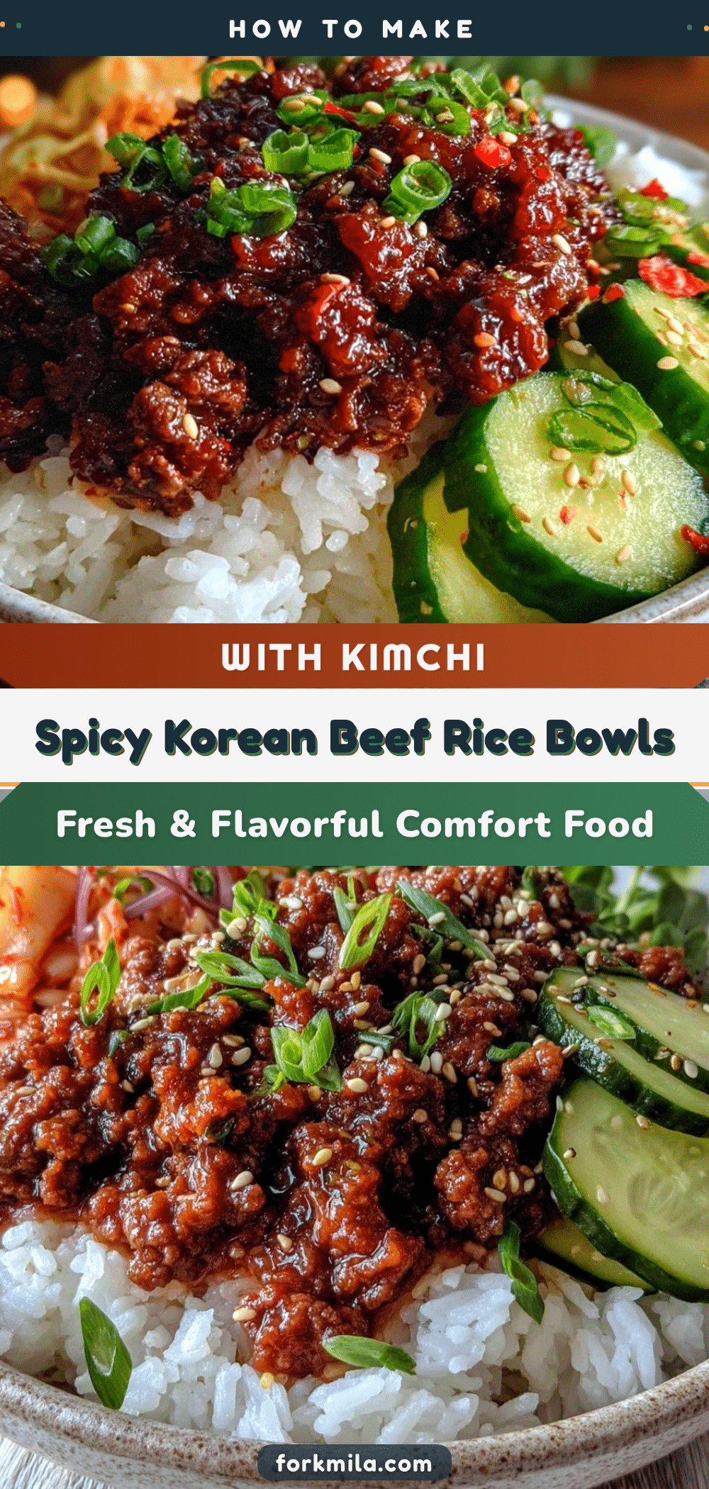Korean beef rice bowls recipe