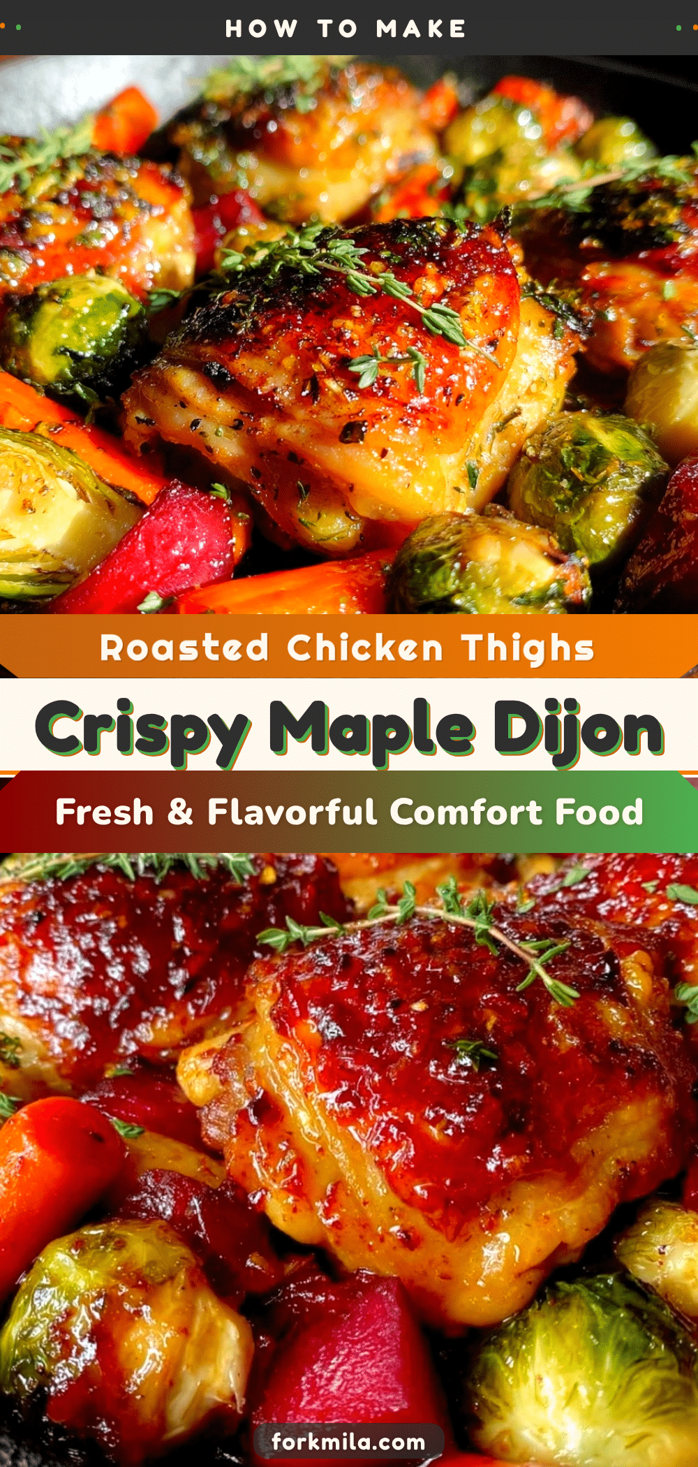 maple Dijon roasted chicken thighs recipe