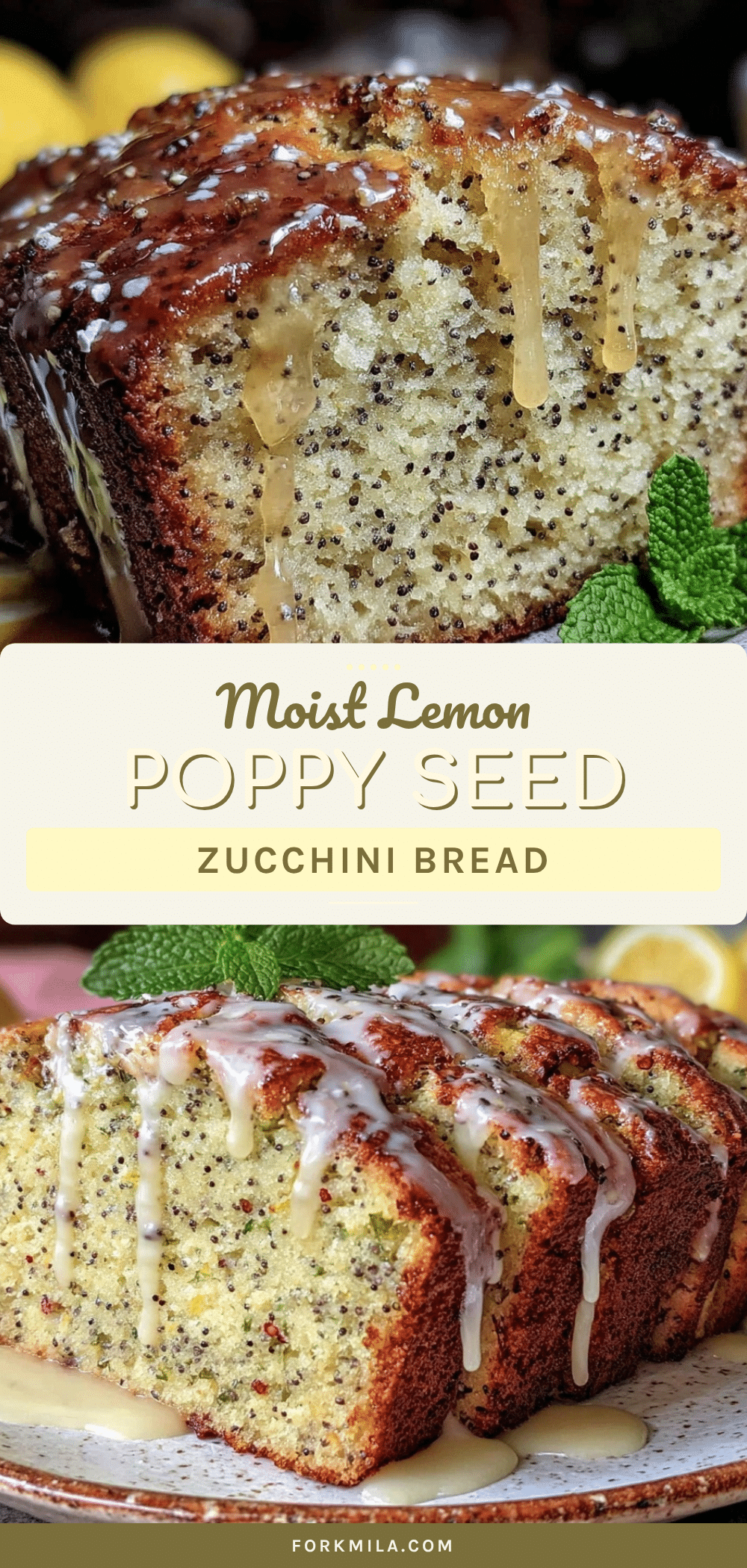 moist lemon poppy seed zucchini bread recipe