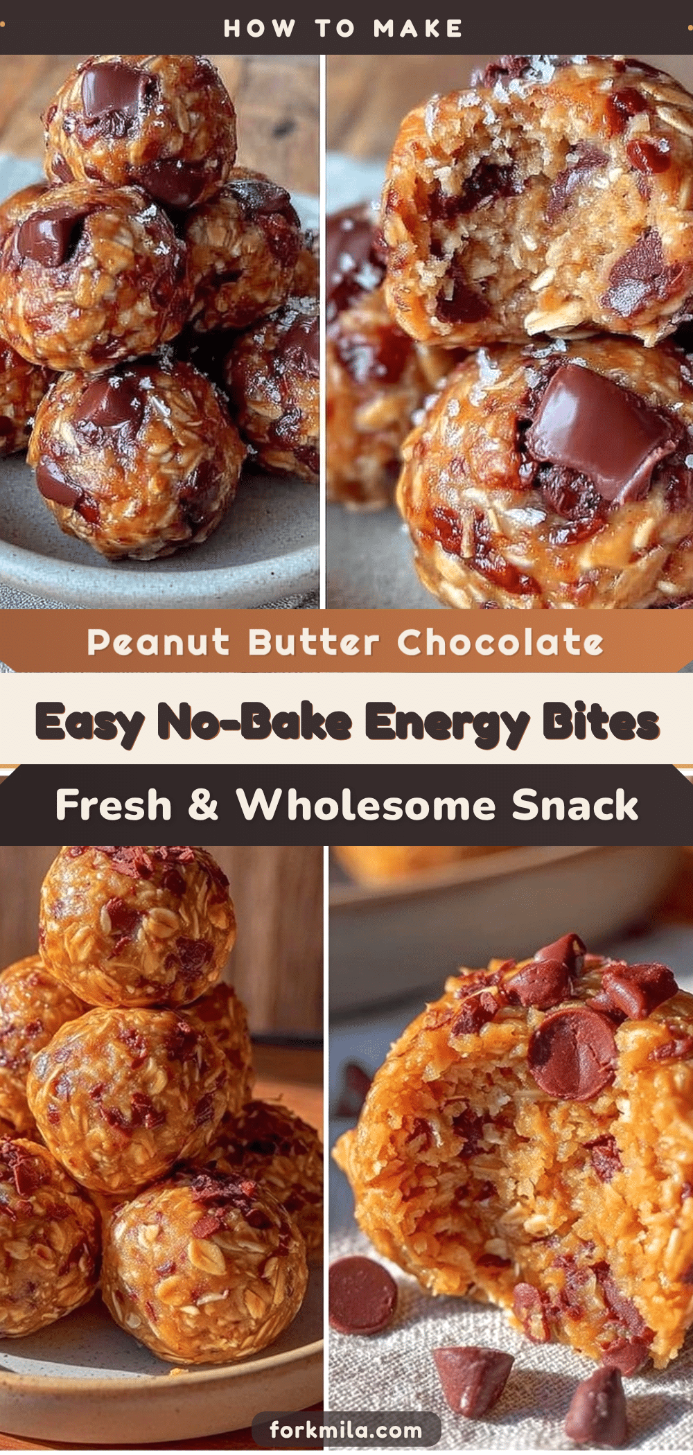 no-bake peanut butter oat energy bites recipe