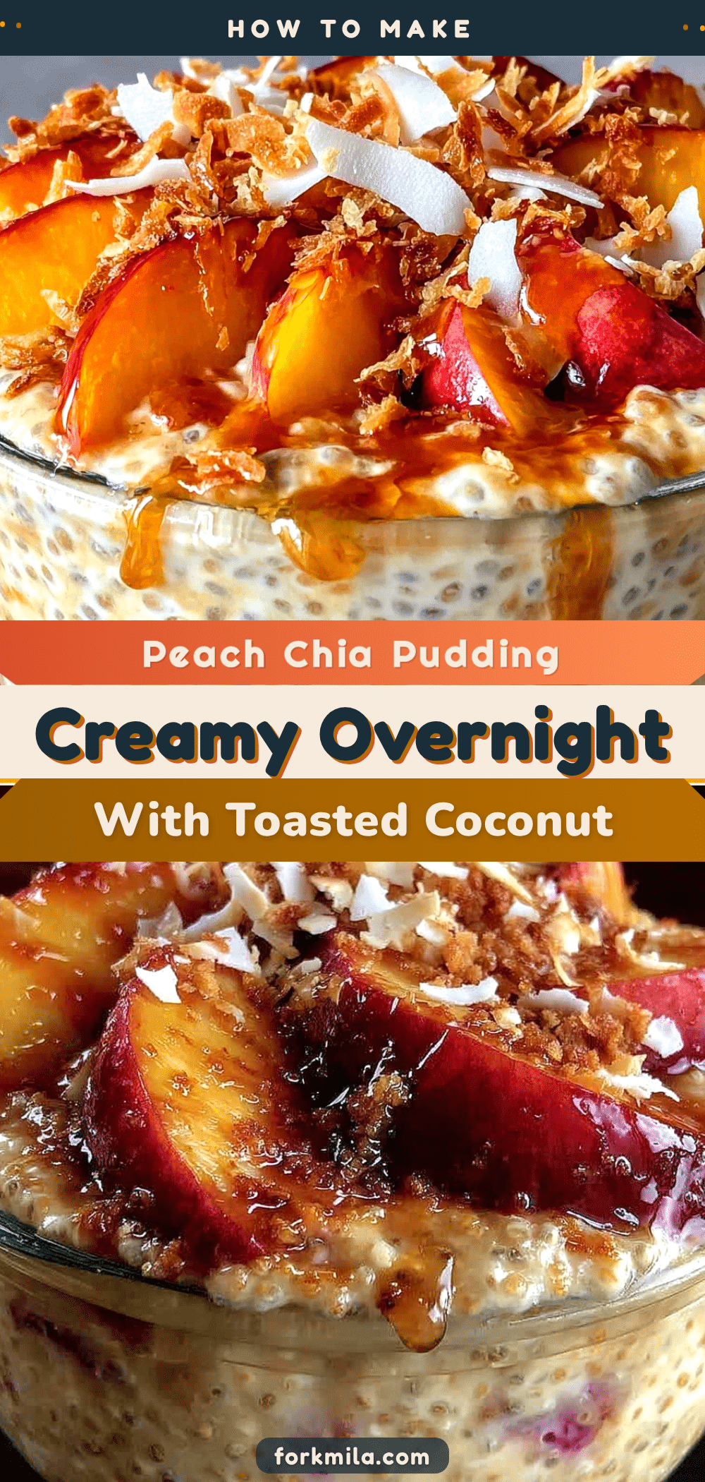 overnight peach chia pudding recipe