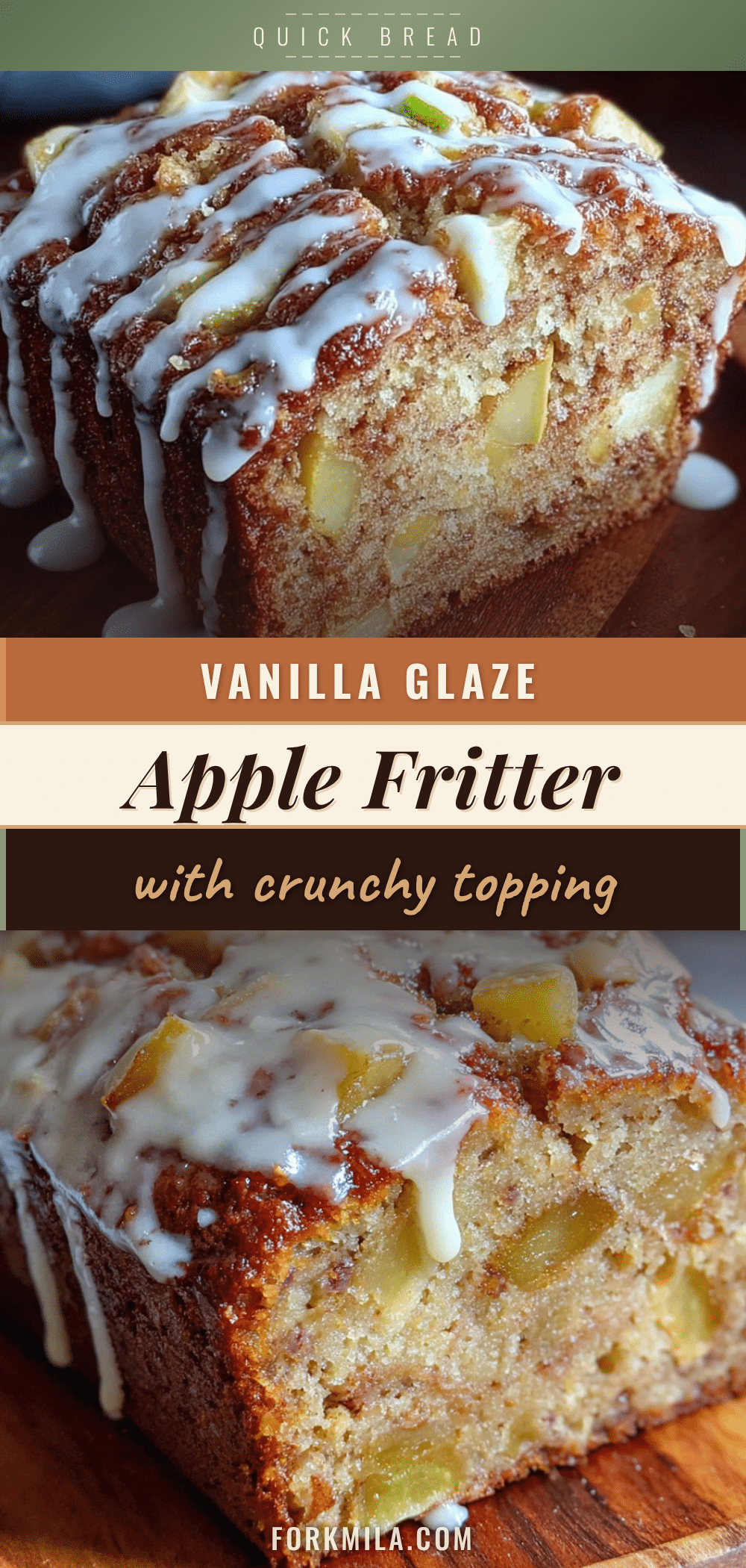 apple fritter quick bread recipe