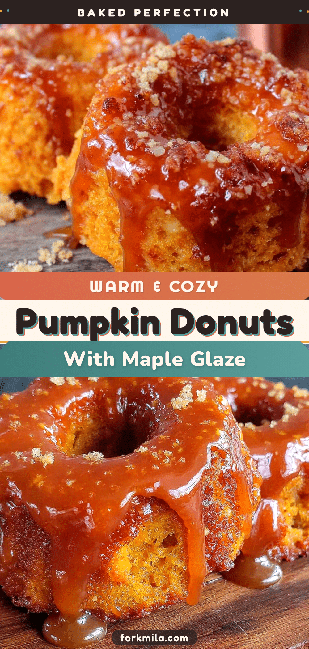 baked pumpkin donuts with maple glaze recipe