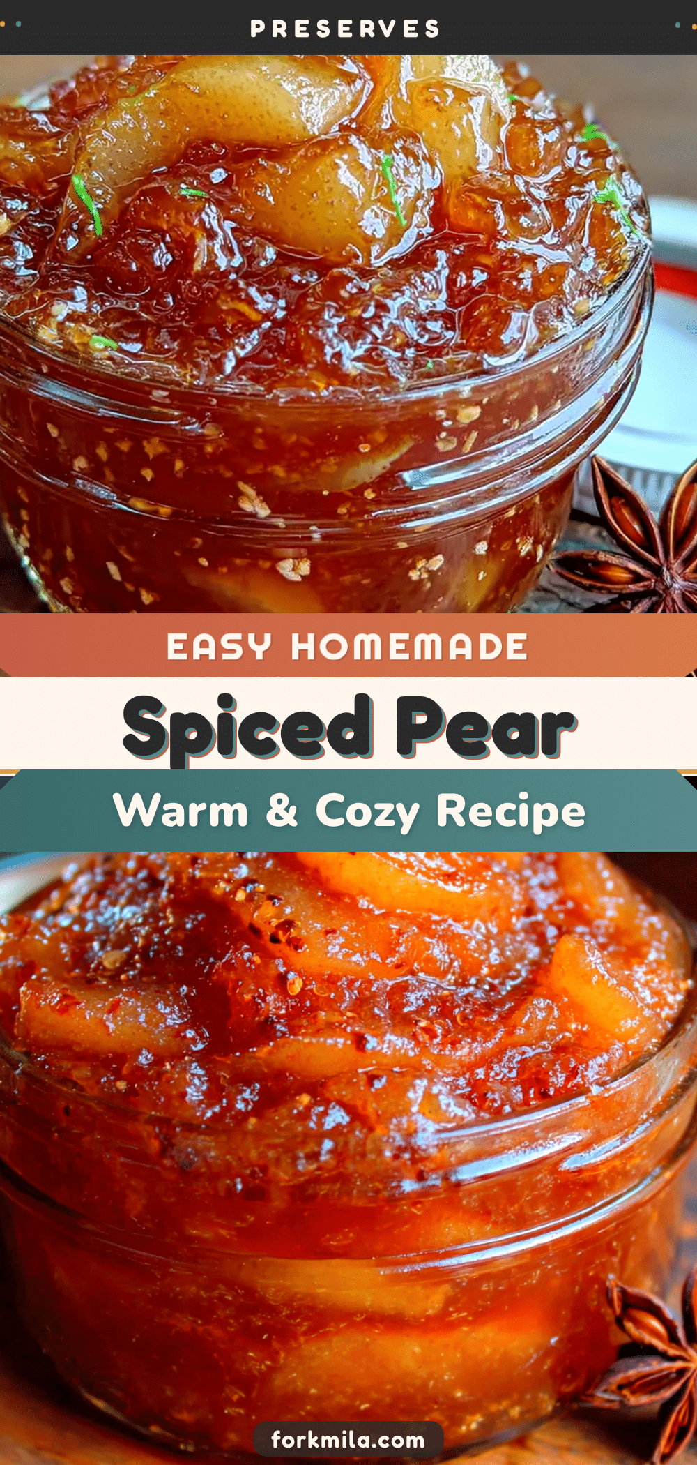 canned spiced pear preserves recipe