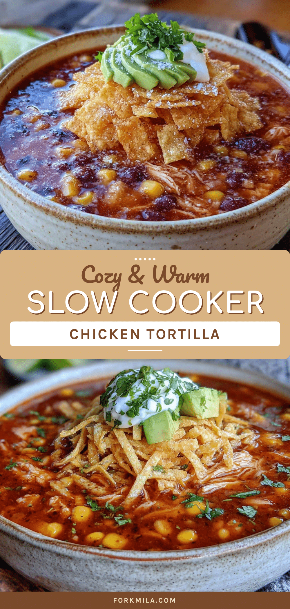 cozy slow cooker chicken tortilla soup recipe