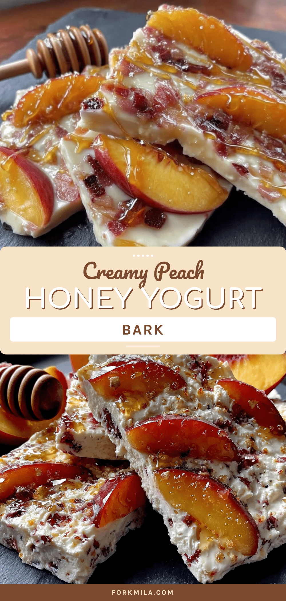 creamy frozen yogurt bark recipe