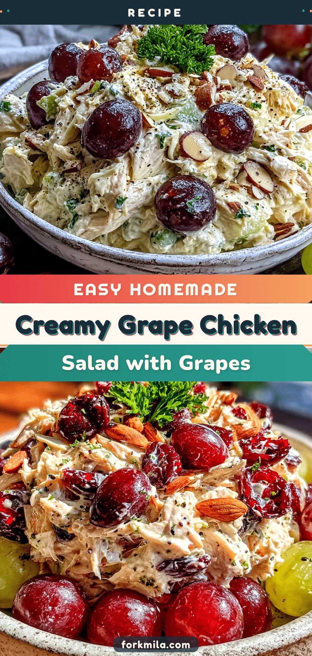 creamy grape chicken salad recipe