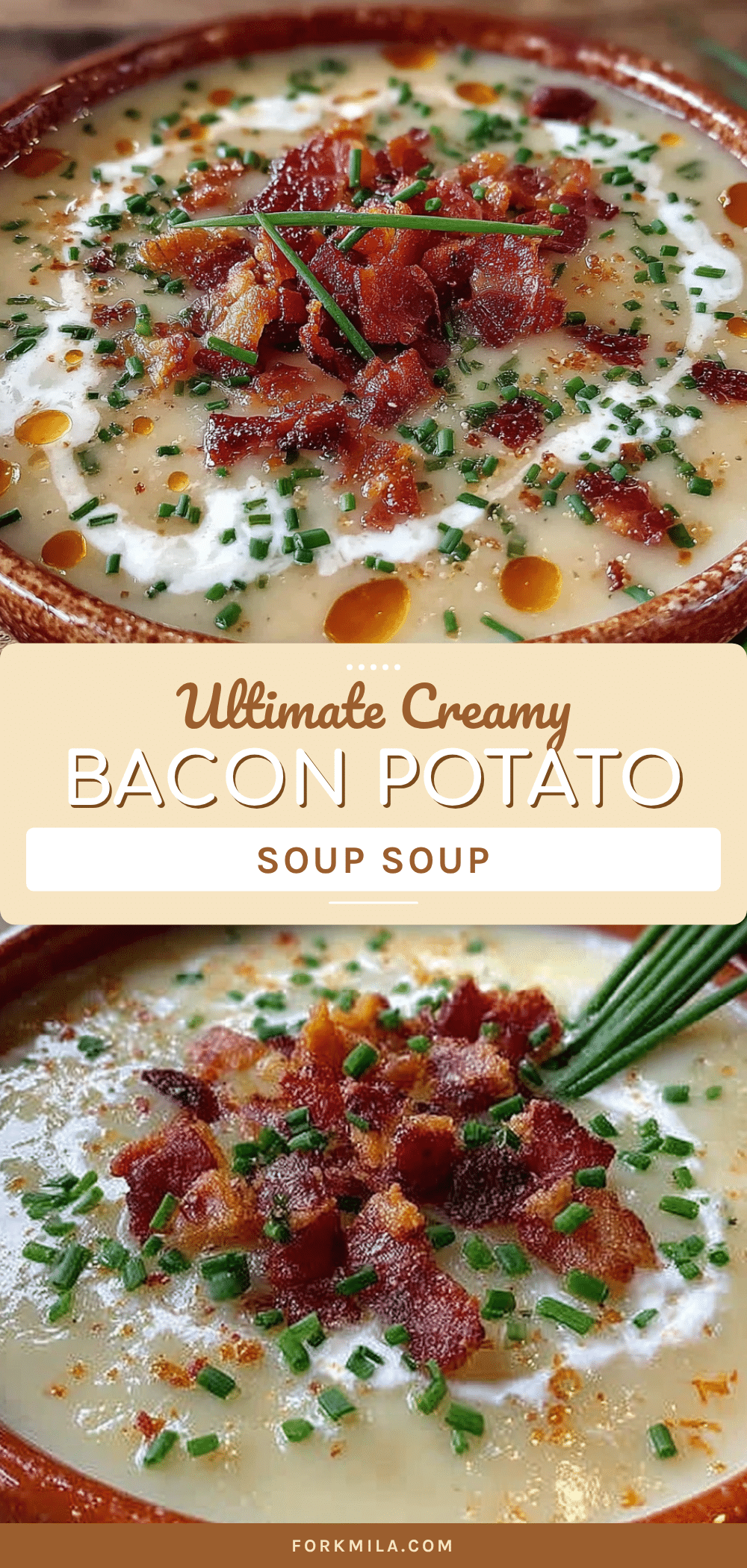 creamy potato soup with bacon recipe