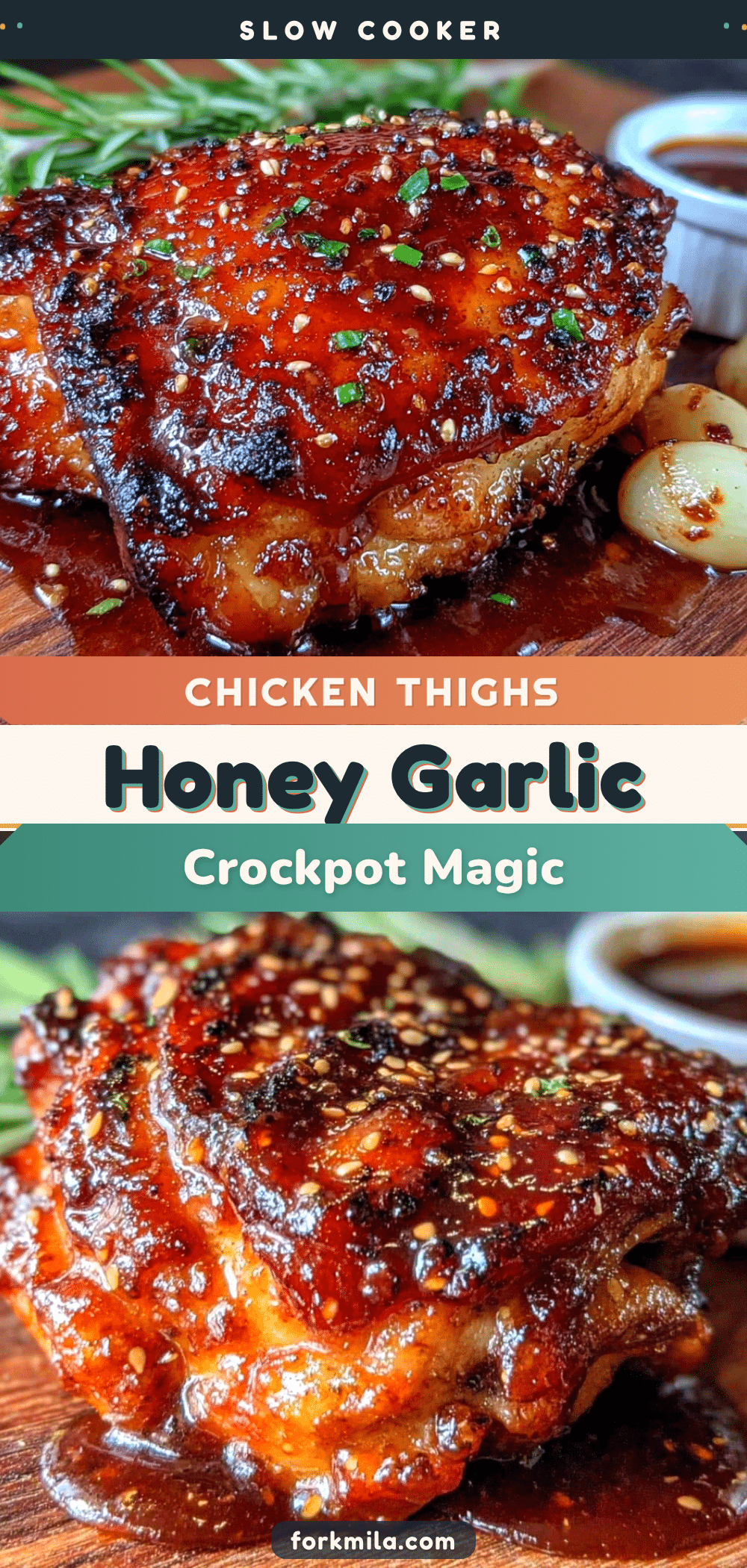 crockpot honey garlic chicken thighs recipe