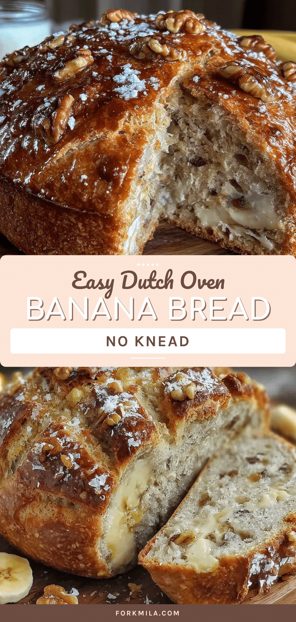 Dutch oven banana bread recipe