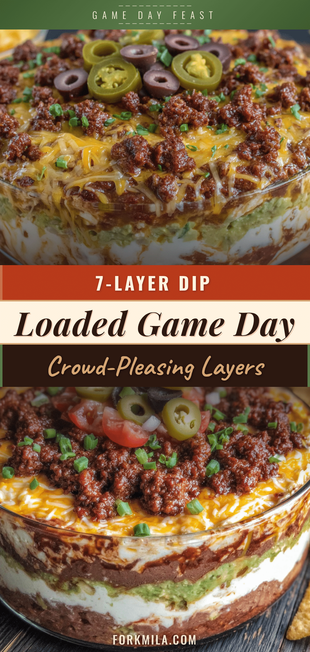 easy 7-layer dip with chorizo recipe
