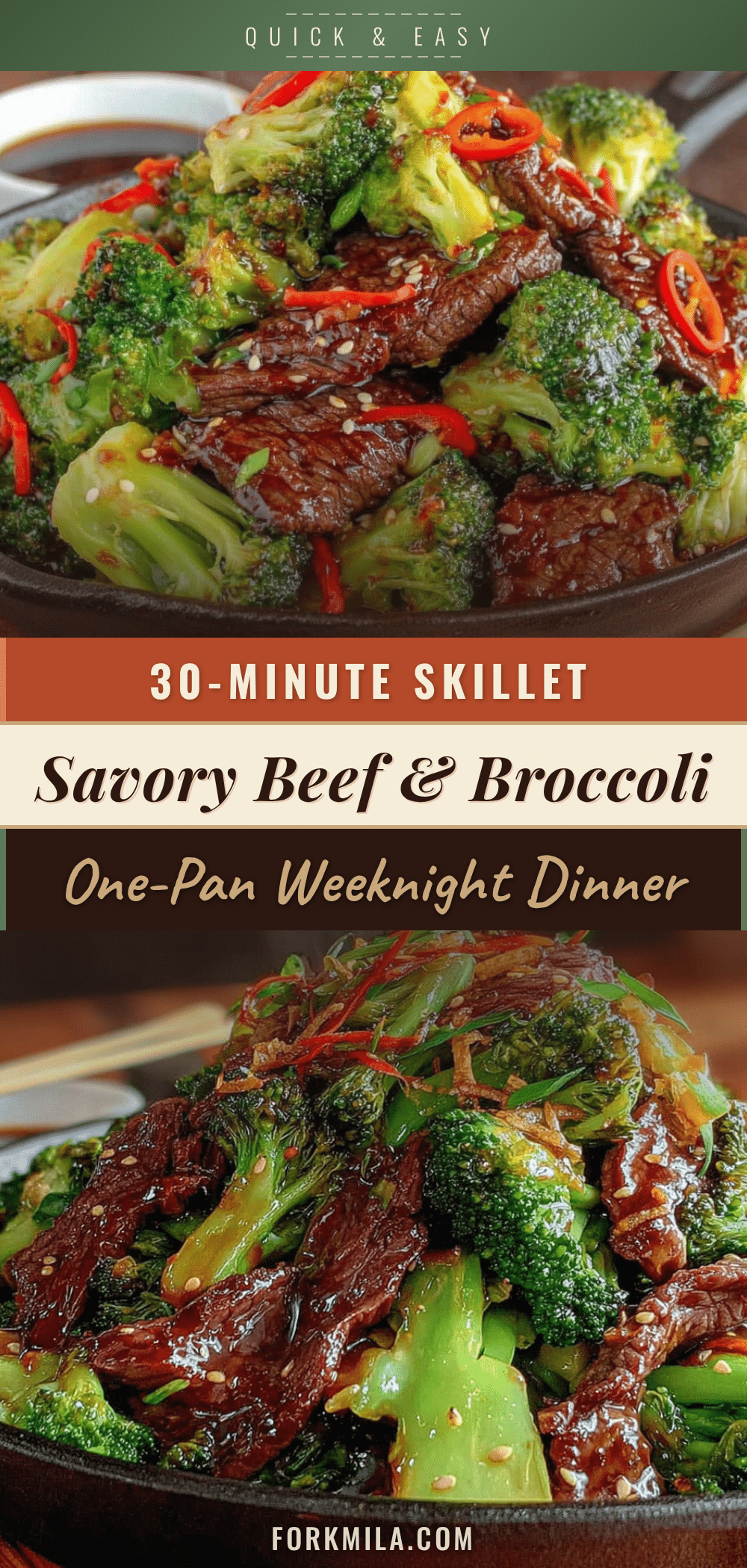 easy ground beef and broccoli skillet recipe