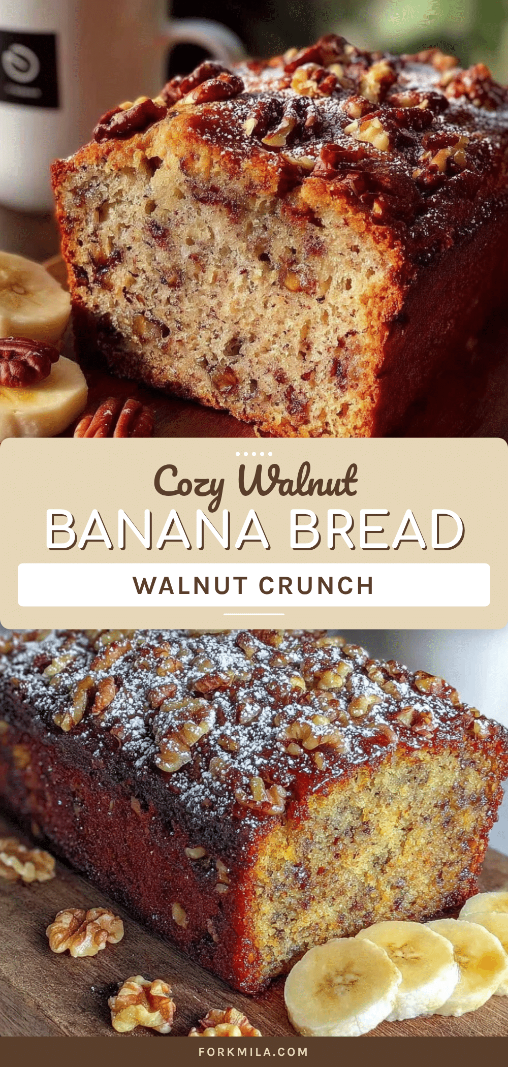 easy one-bowl banana walnut bread recipe recipe