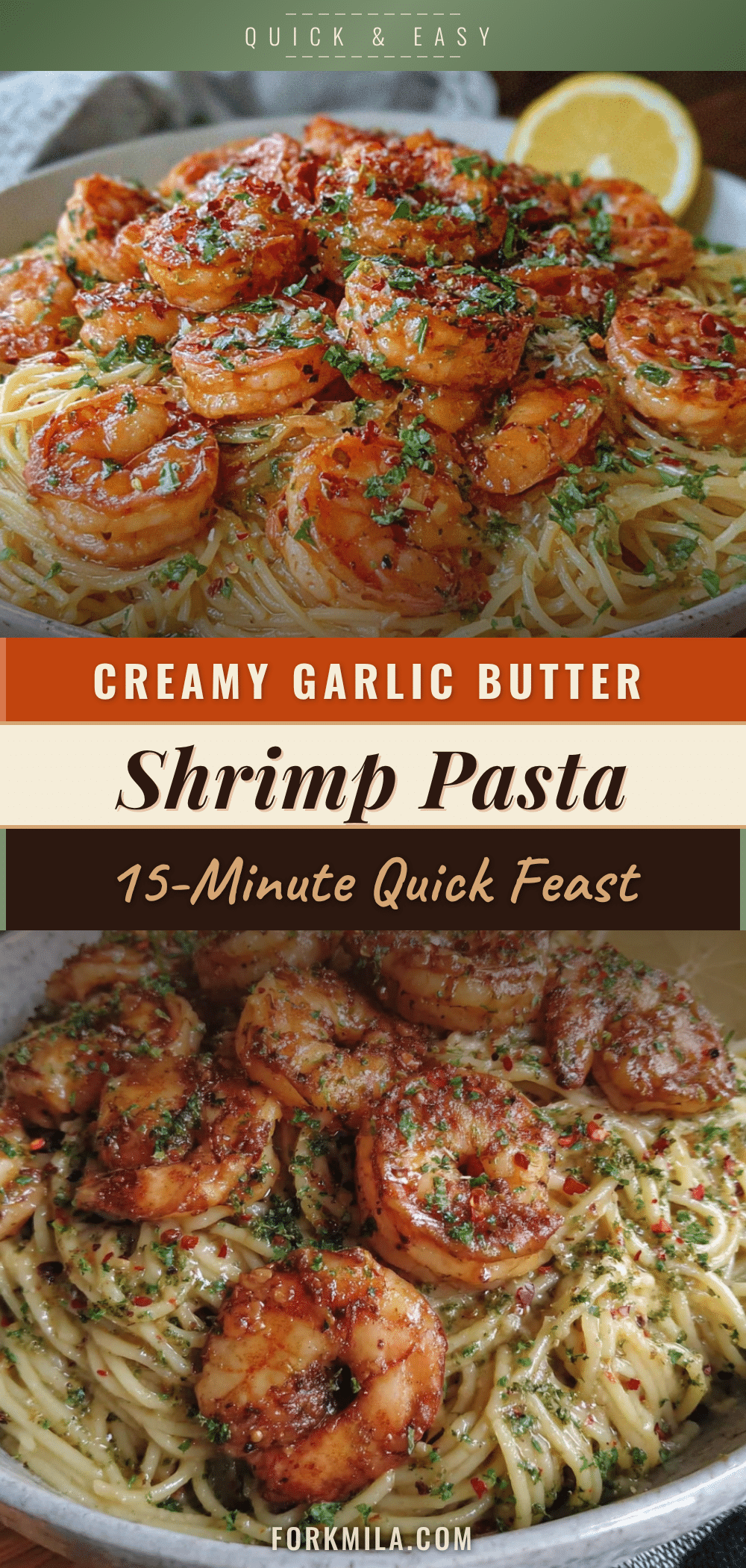 garlic butter shrimp pasta recipe