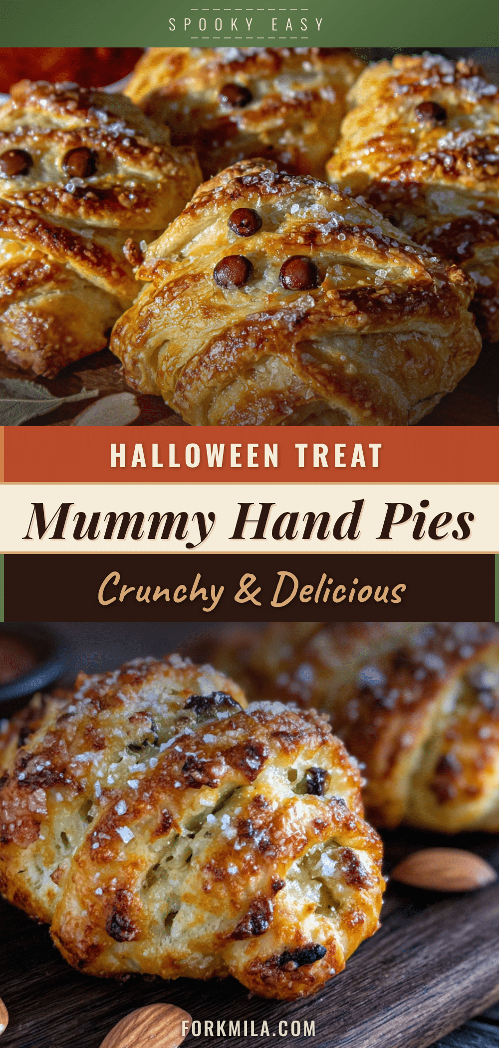 Halloween Mummy Hand Pies recipe