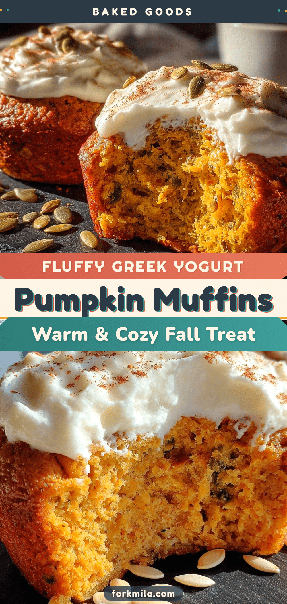healthy pumpkin muffins with Greek yogurt recipe