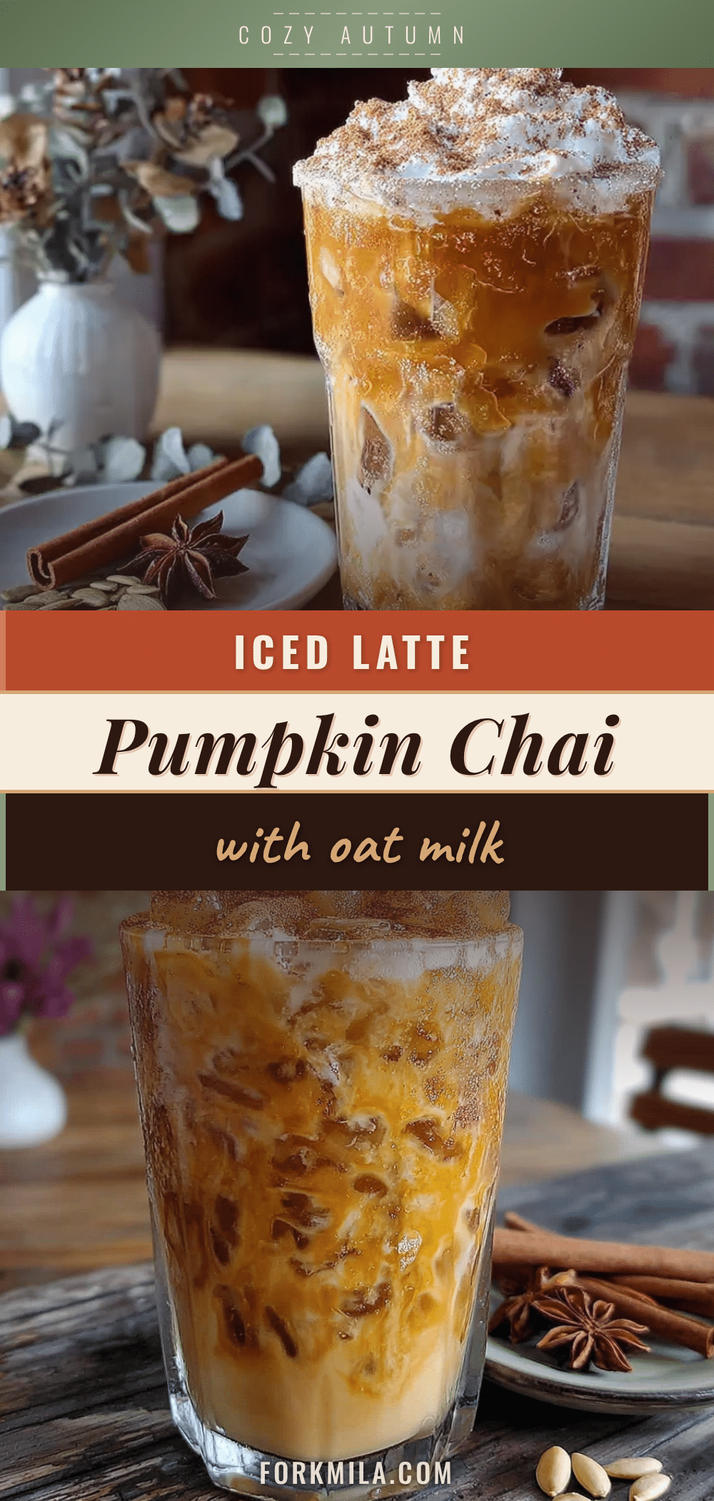 iced pumpkin chai latte recipe