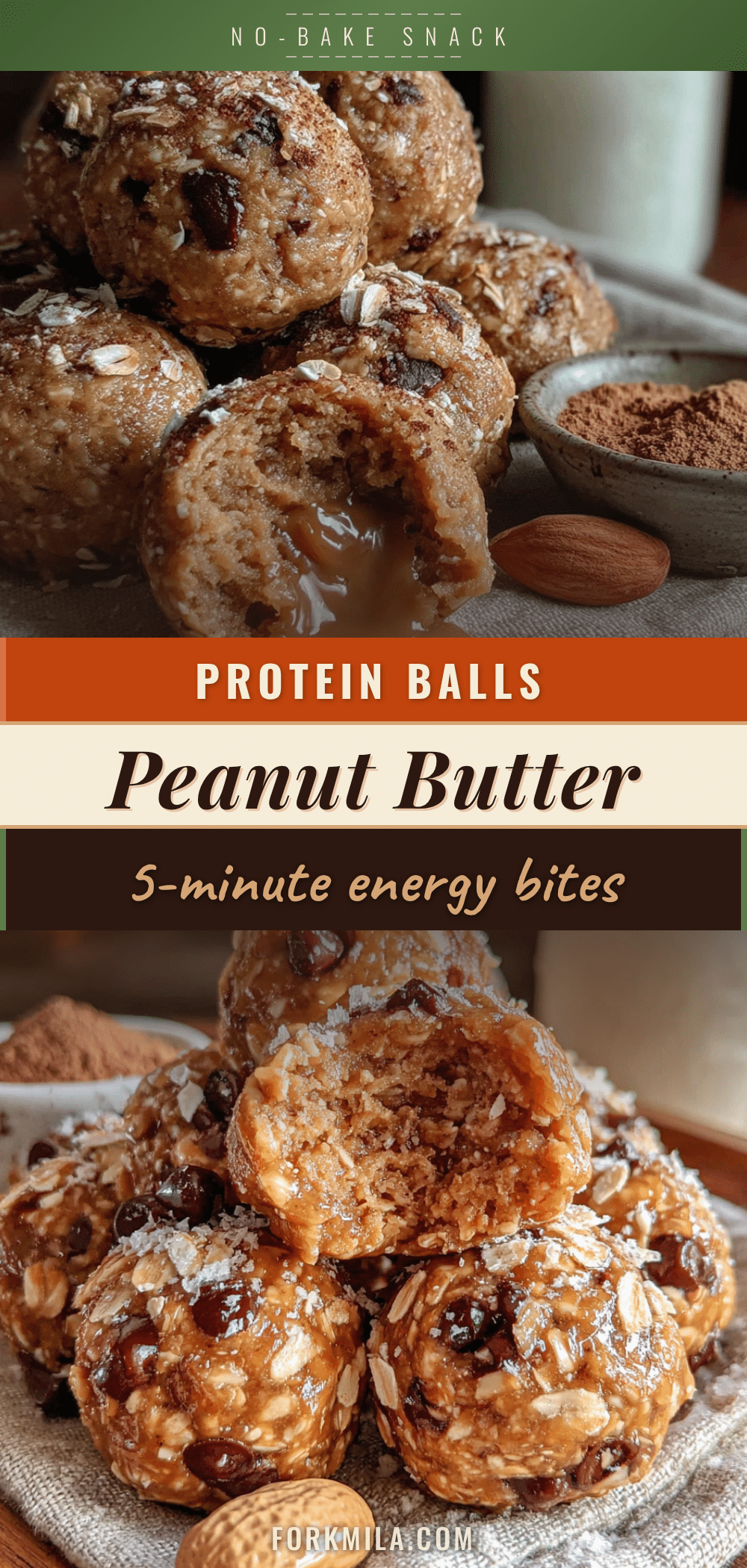 no-bake peanut butter protein balls recipe