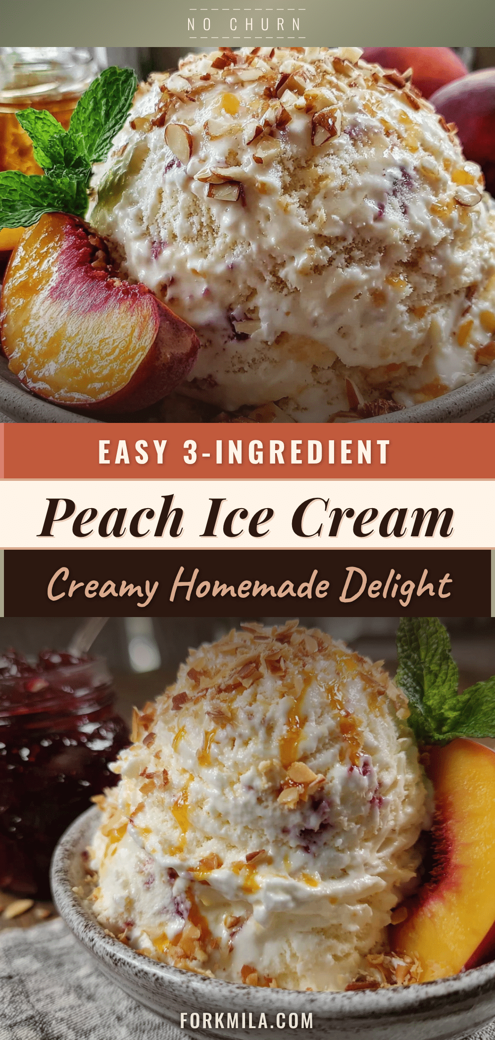 no-churn peach ice cream recipe