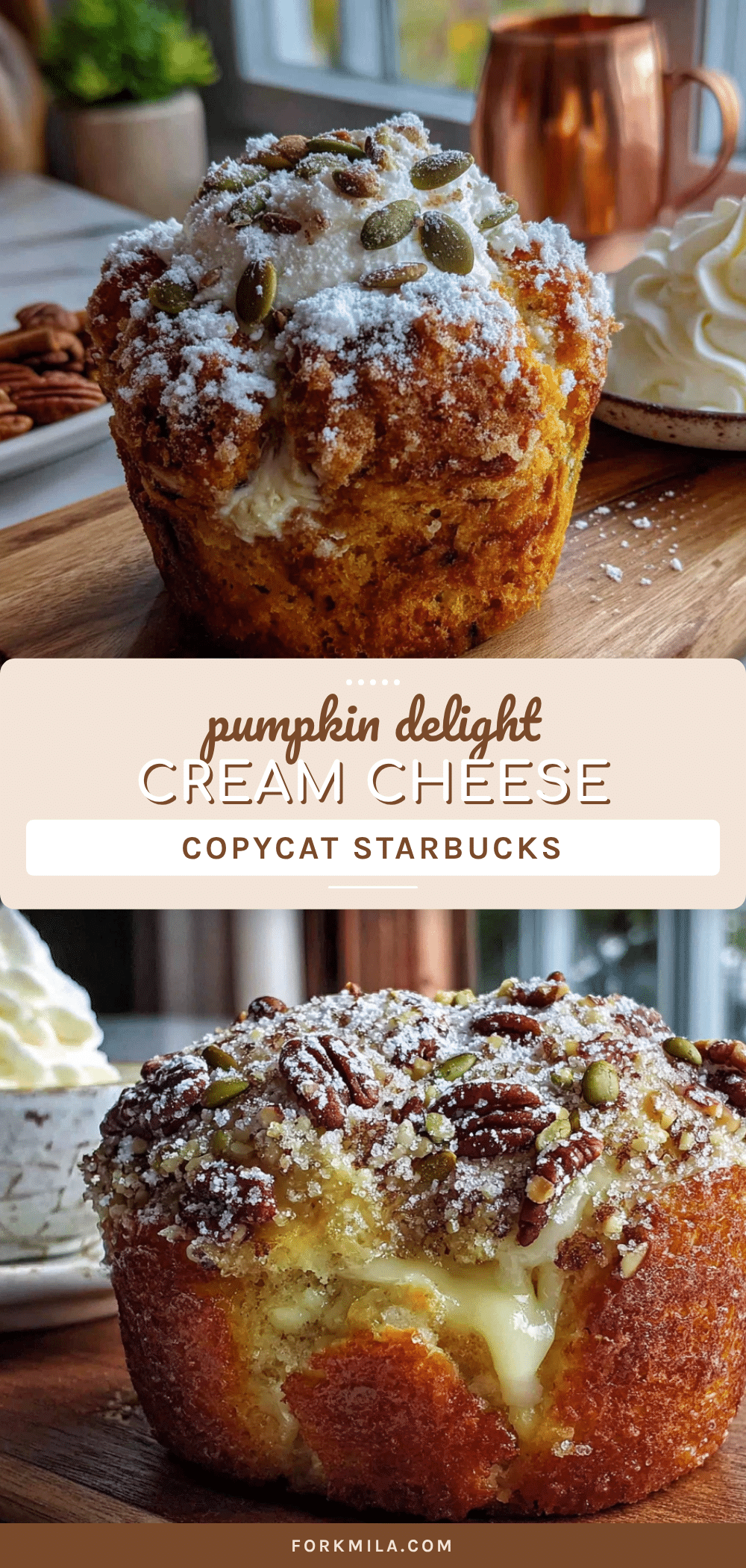 pumpkin cream cheese muffins recipe