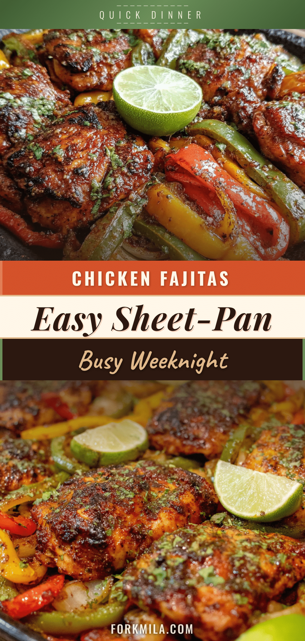 sheet pan chicken fajitas recipe