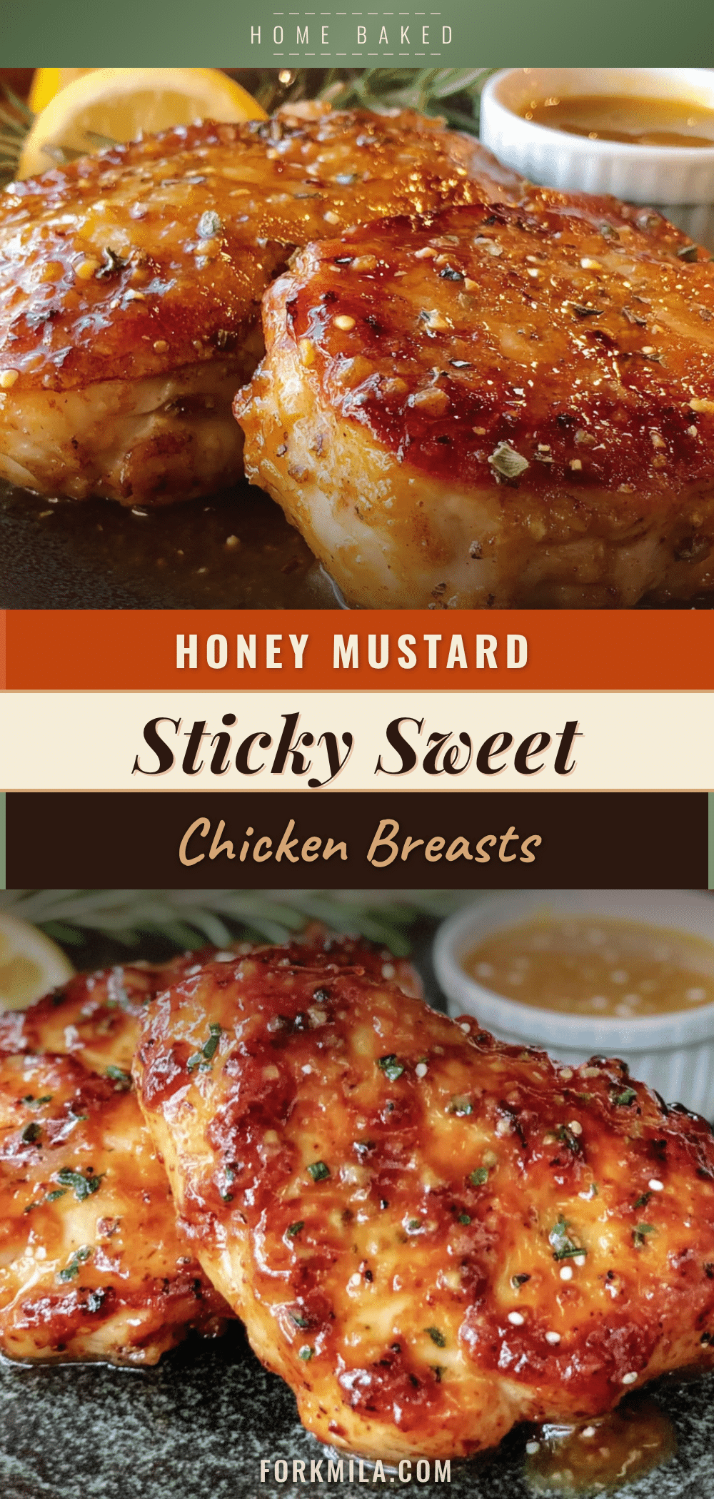 Sticky Honey Mustard Chicken Breasts recipe